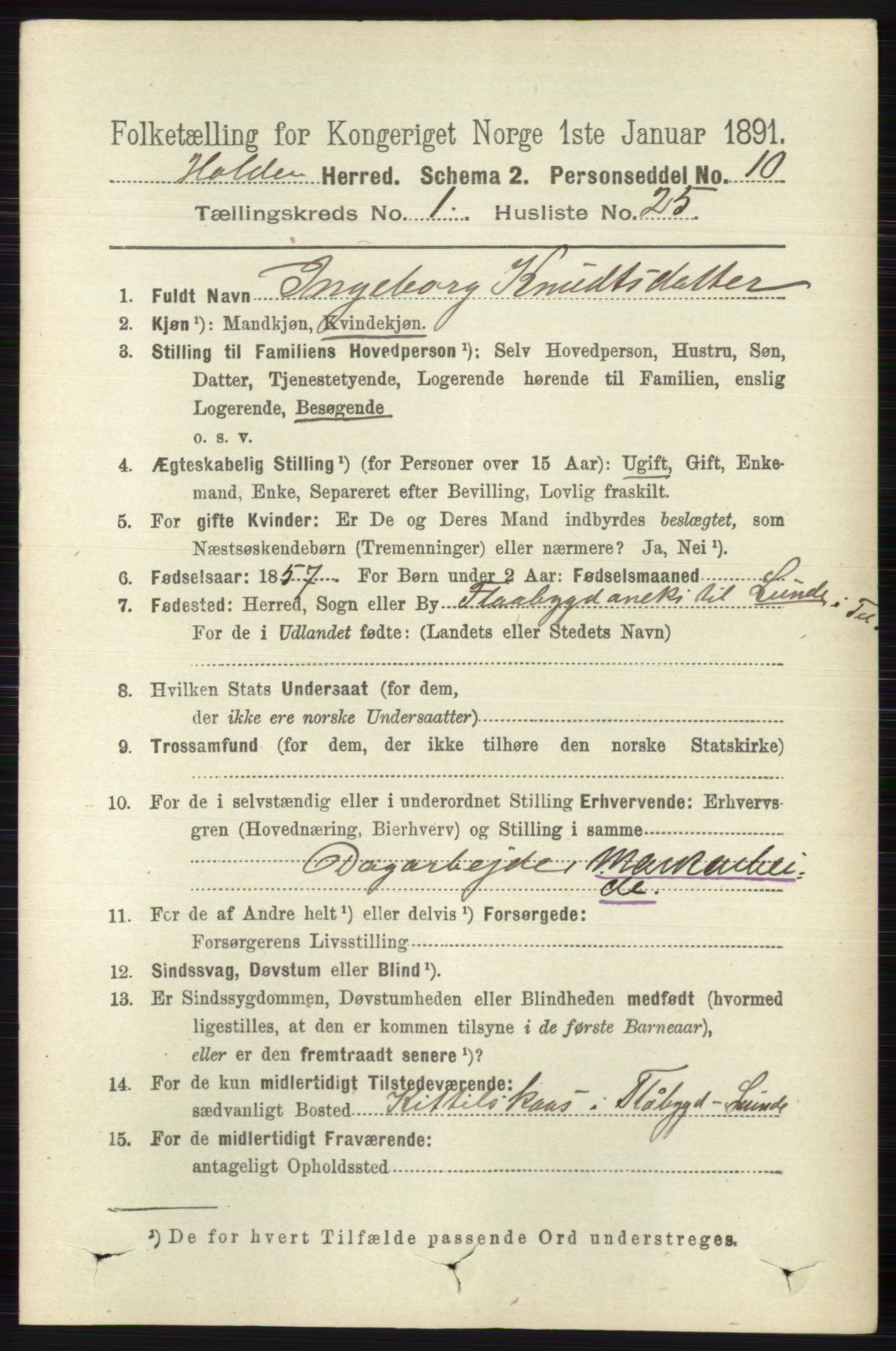 RA, 1891 census for 0819 Holla, 1891, p. 356