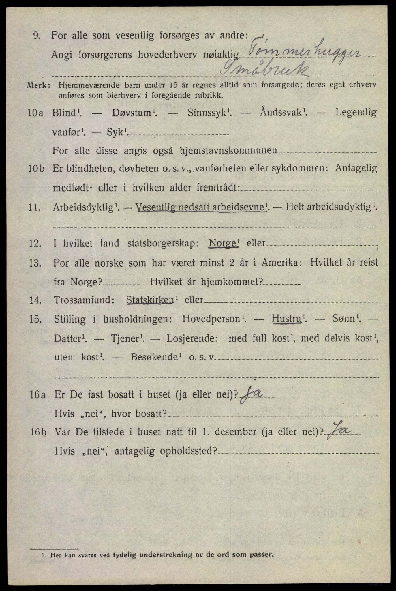 SAKO, 1920 census for Modum, 1920, p. 21014