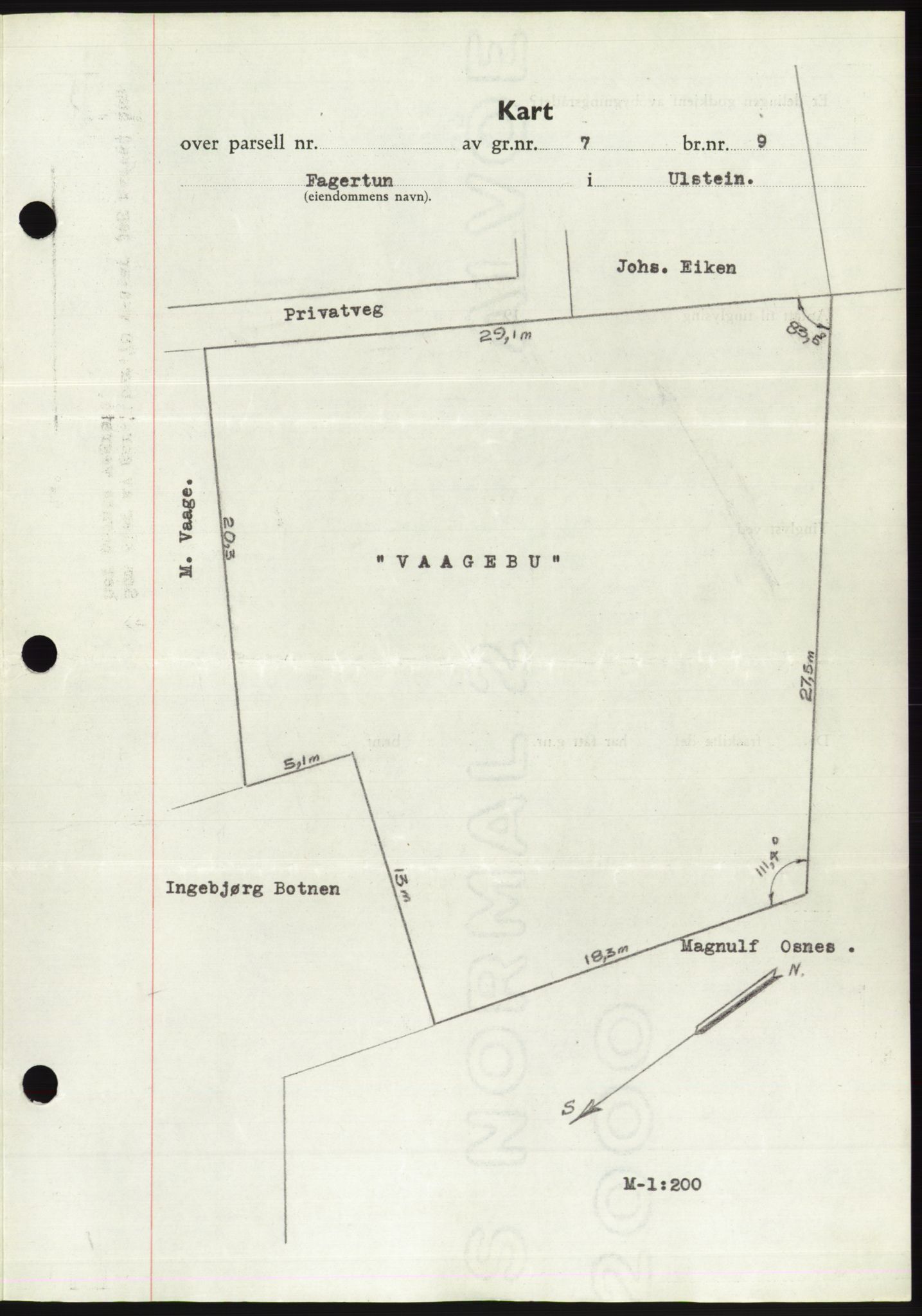 Søre Sunnmøre sorenskriveri, AV/SAT-A-4122/1/2/2C/L0075: Mortgage book no. 1A, 1943-1943, Diary no: : 632/1943