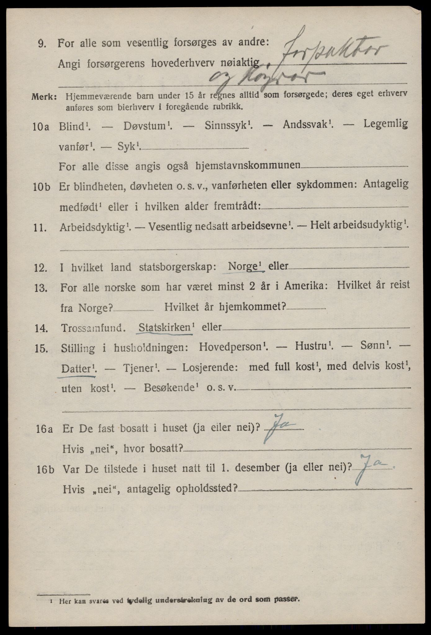 SAKO, 1920 census for Vinje, 1920, p. 1624