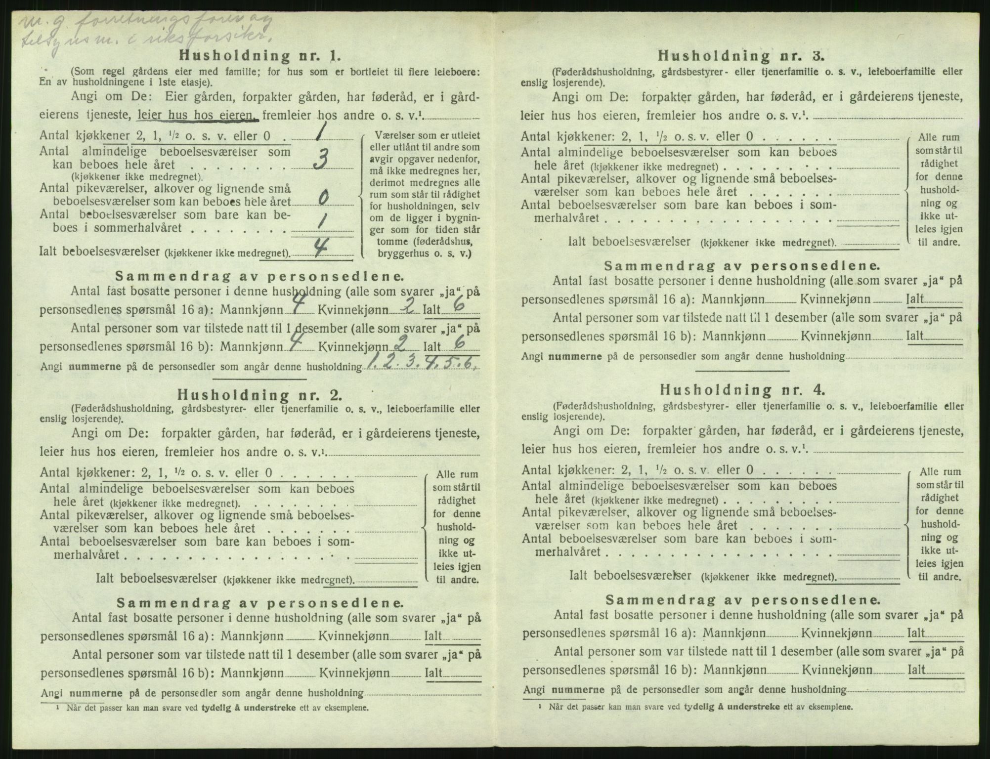 SAK, 1920 census for Austre Moland, 1920, p. 136