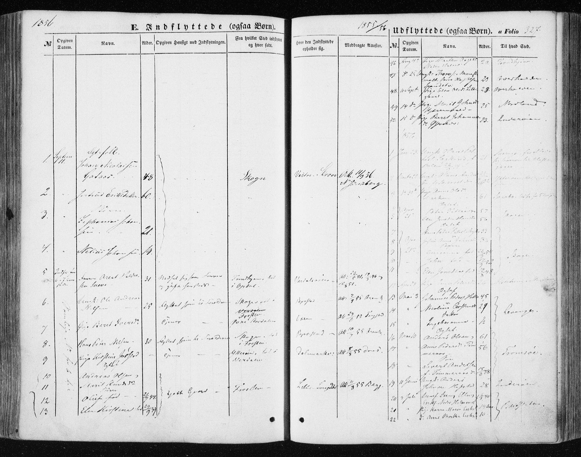 Ministerialprotokoller, klokkerbøker og fødselsregistre - Nord-Trøndelag, SAT/A-1458/723/L0240: Parish register (official) no. 723A09, 1852-1860, p. 327