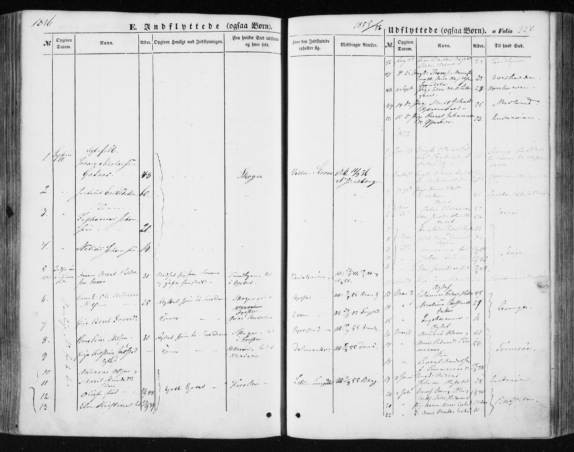 Ministerialprotokoller, klokkerbøker og fødselsregistre - Nord-Trøndelag, AV/SAT-A-1458/723/L0240: Parish register (official) no. 723A09, 1852-1860, p. 327