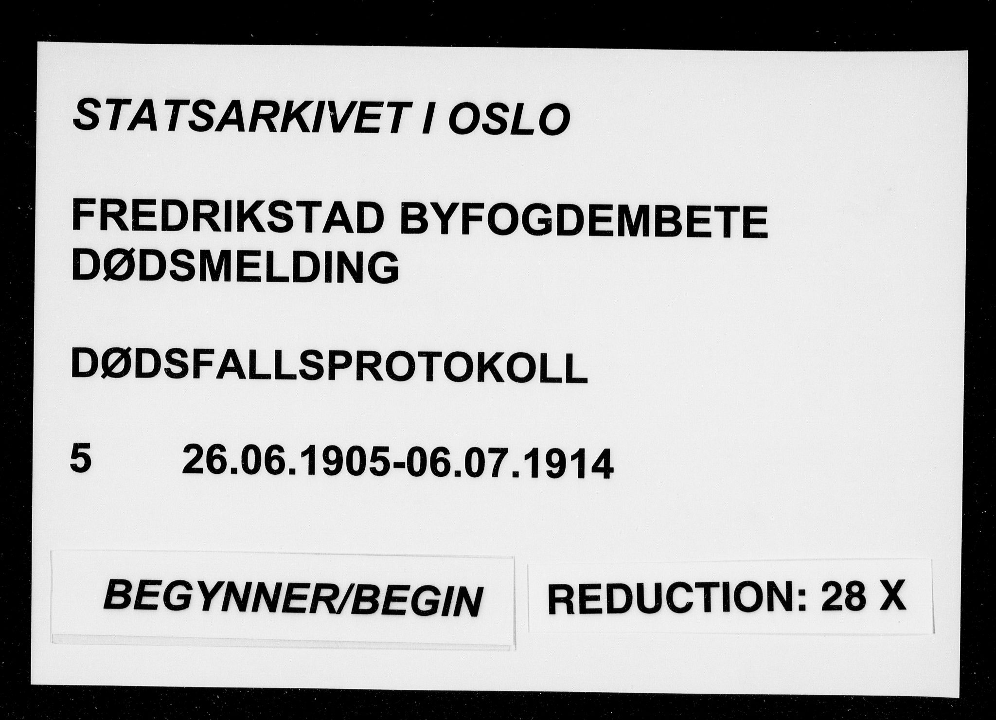 Fredrikstad byfogd, AV/SAO-A-10473a/H/Ha/Hab/L0005: Dødsfallsprotokoll, 1905-1914