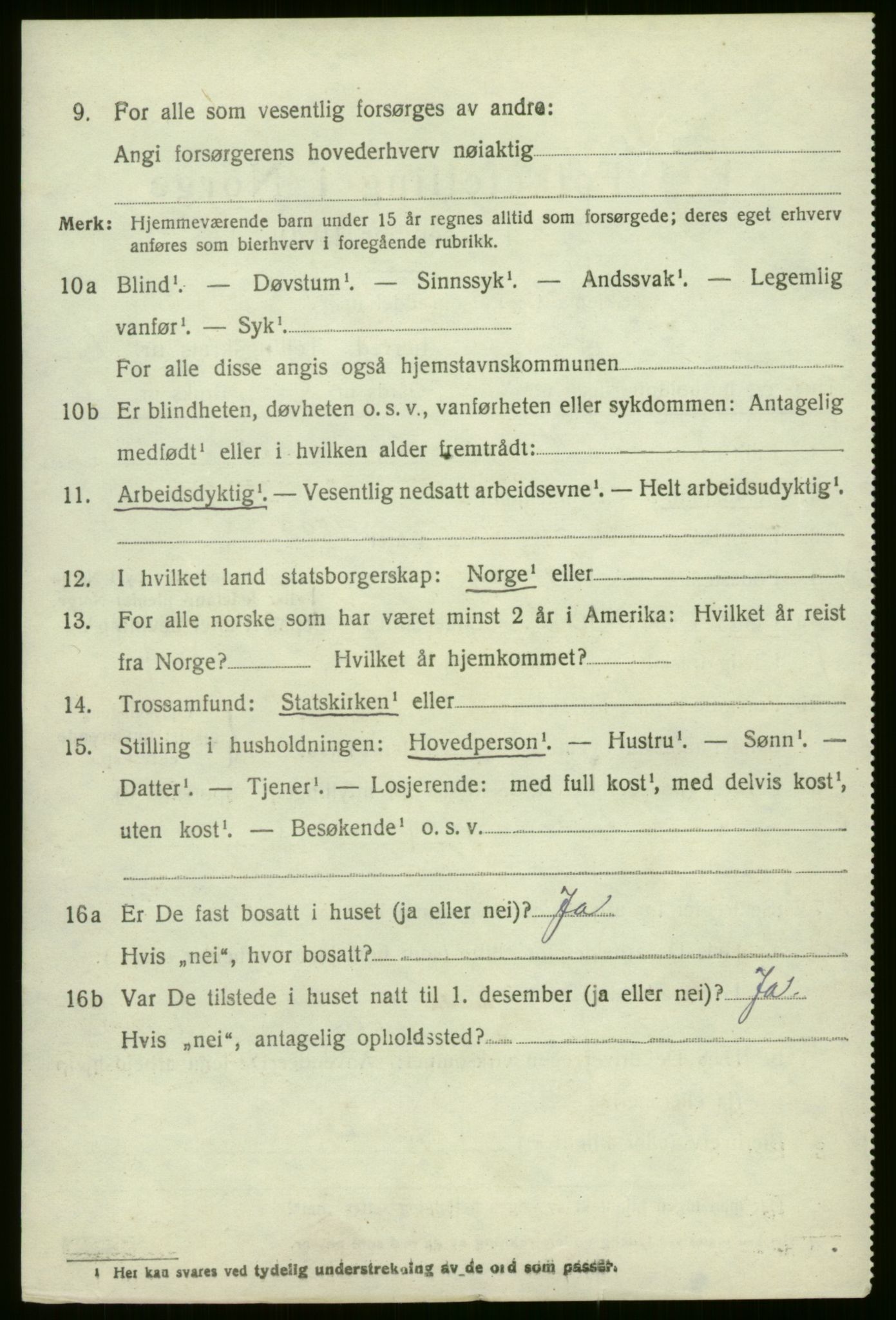 SAB, 1920 census for Evanger, 1920, p. 704