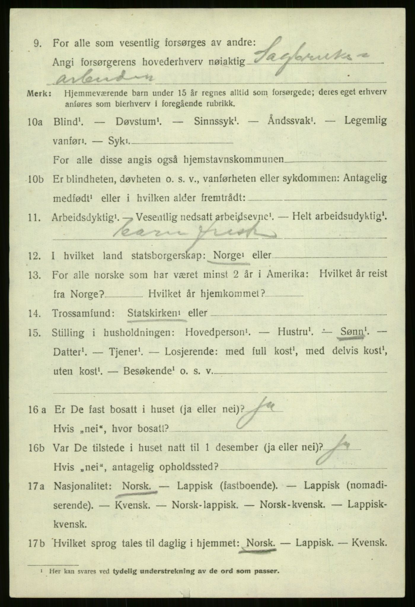 SATØ, 1920 census for Nordreisa, 1920, p. 3244