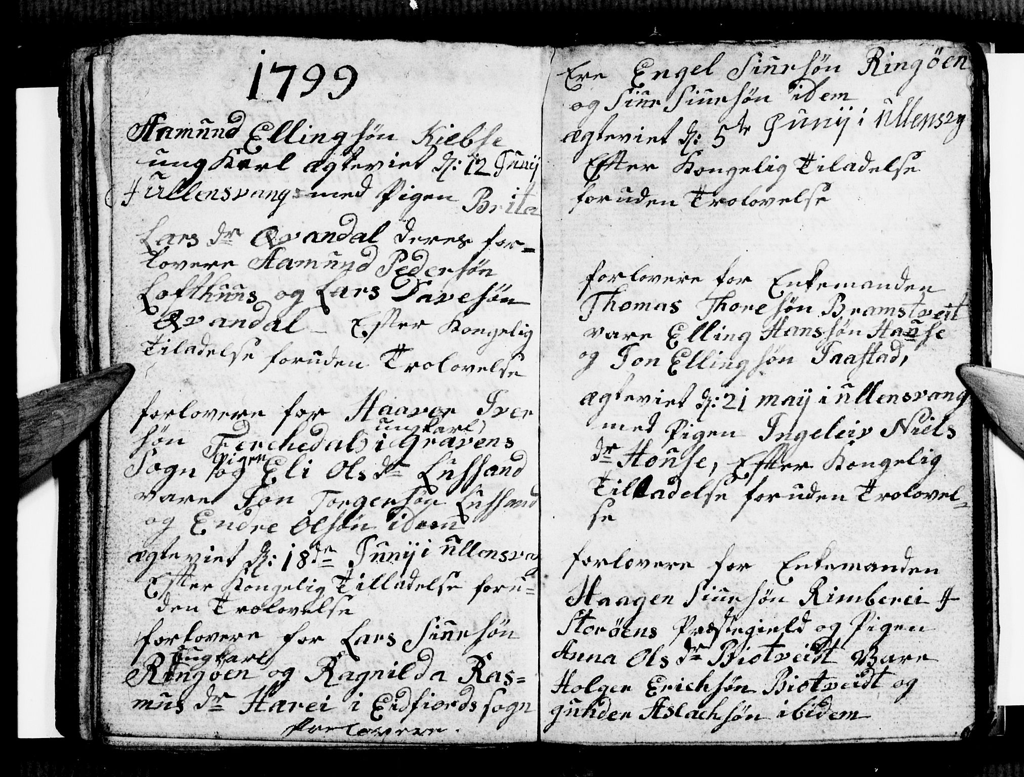 Ullensvang sokneprestembete, SAB/A-78701/H/Hab: Parish register (copy) no. E 3, 1797-1800