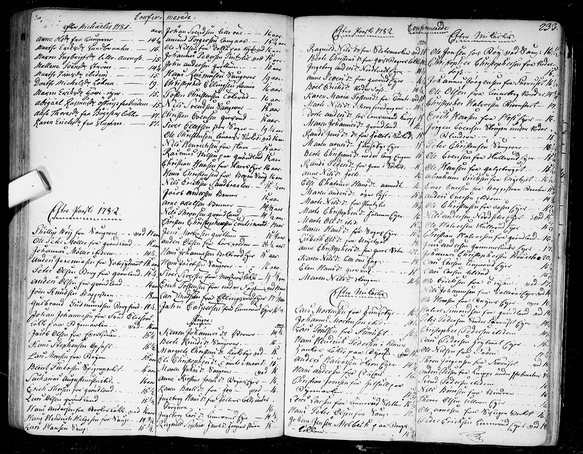 Aker prestekontor kirkebøker, SAO/A-10861/F/L0009: Parish register (official) no. 9, 1765-1785, p. 233