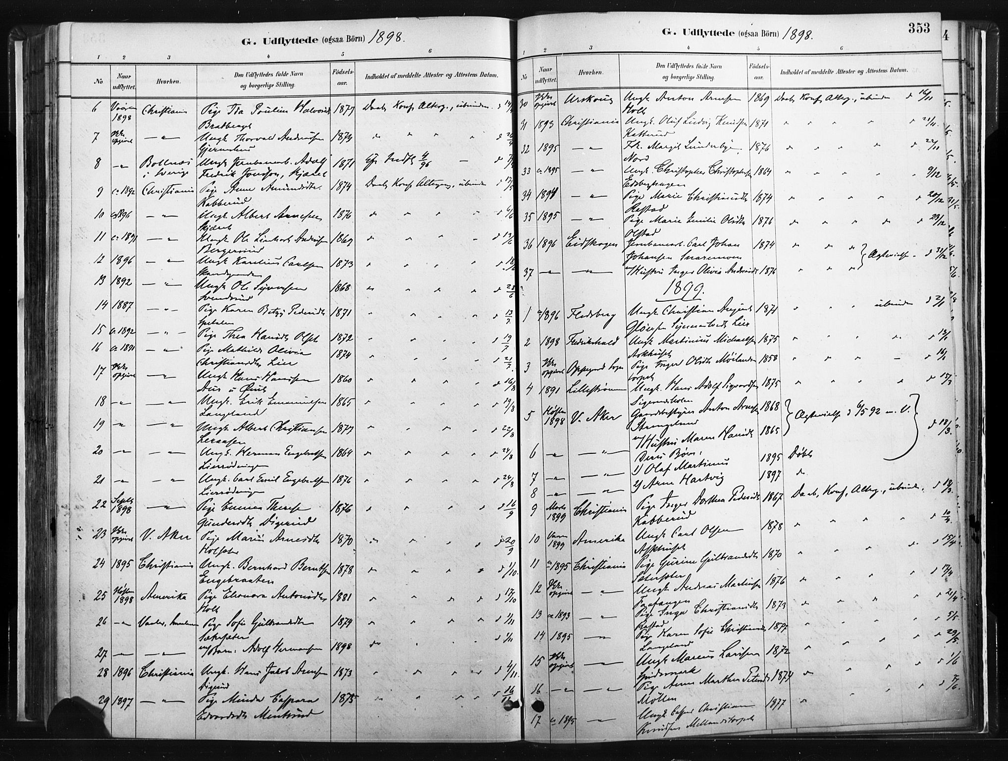 Vinger prestekontor, AV/SAH-PREST-024/H/Ha/Haa/L0014: Parish register (official) no. 14, 1881-1900, p. 353