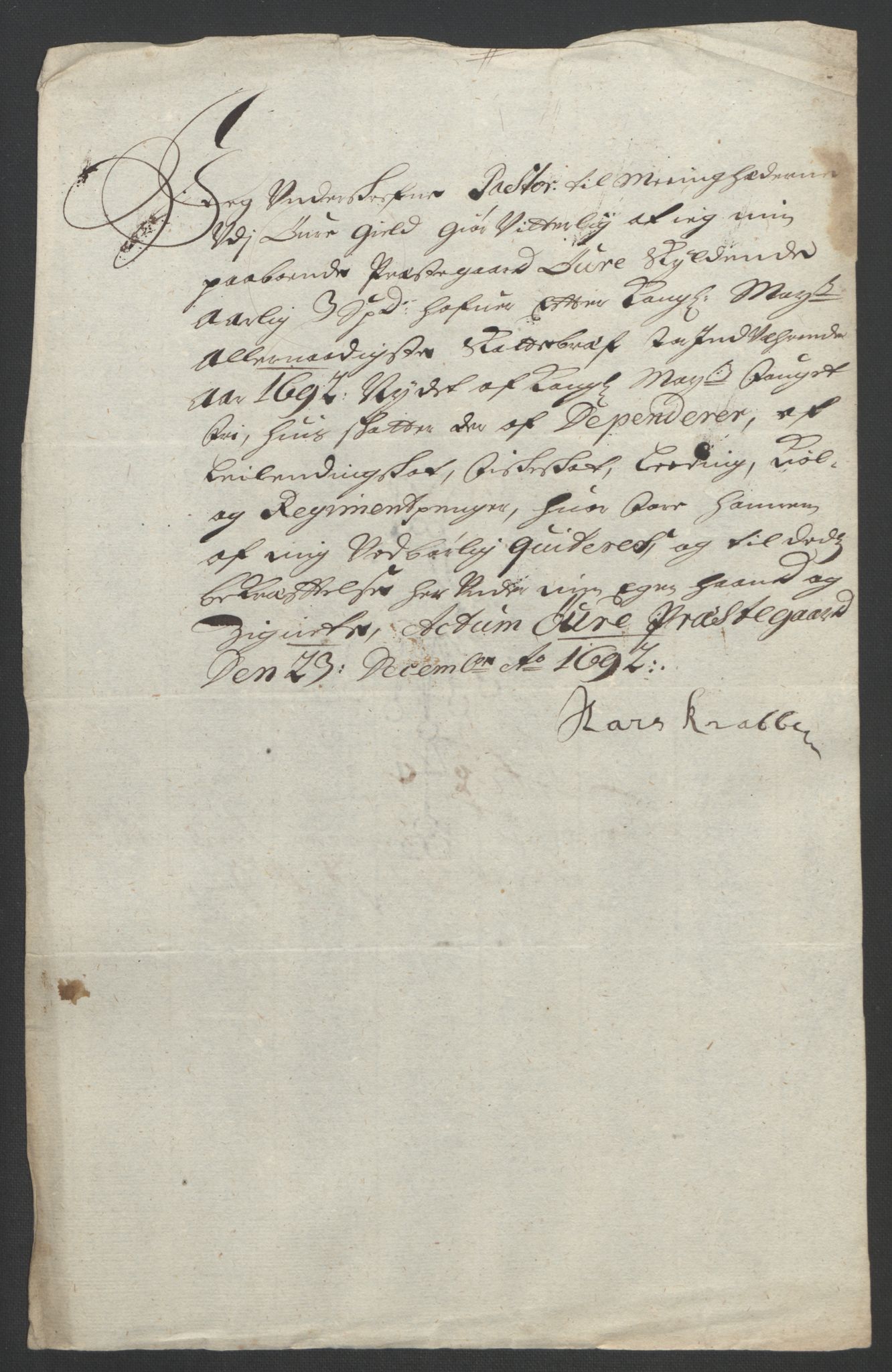 Rentekammeret inntil 1814, Reviderte regnskaper, Fogderegnskap, AV/RA-EA-4092/R56/L3735: Fogderegnskap Nordmøre, 1692-1693, p. 182