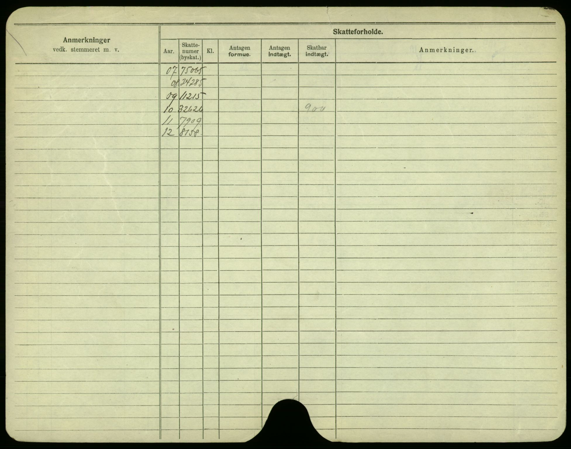 Oslo folkeregister, Registerkort, AV/SAO-A-11715/F/Fa/Fac/L0005: Menn, 1906-1914, p. 274b