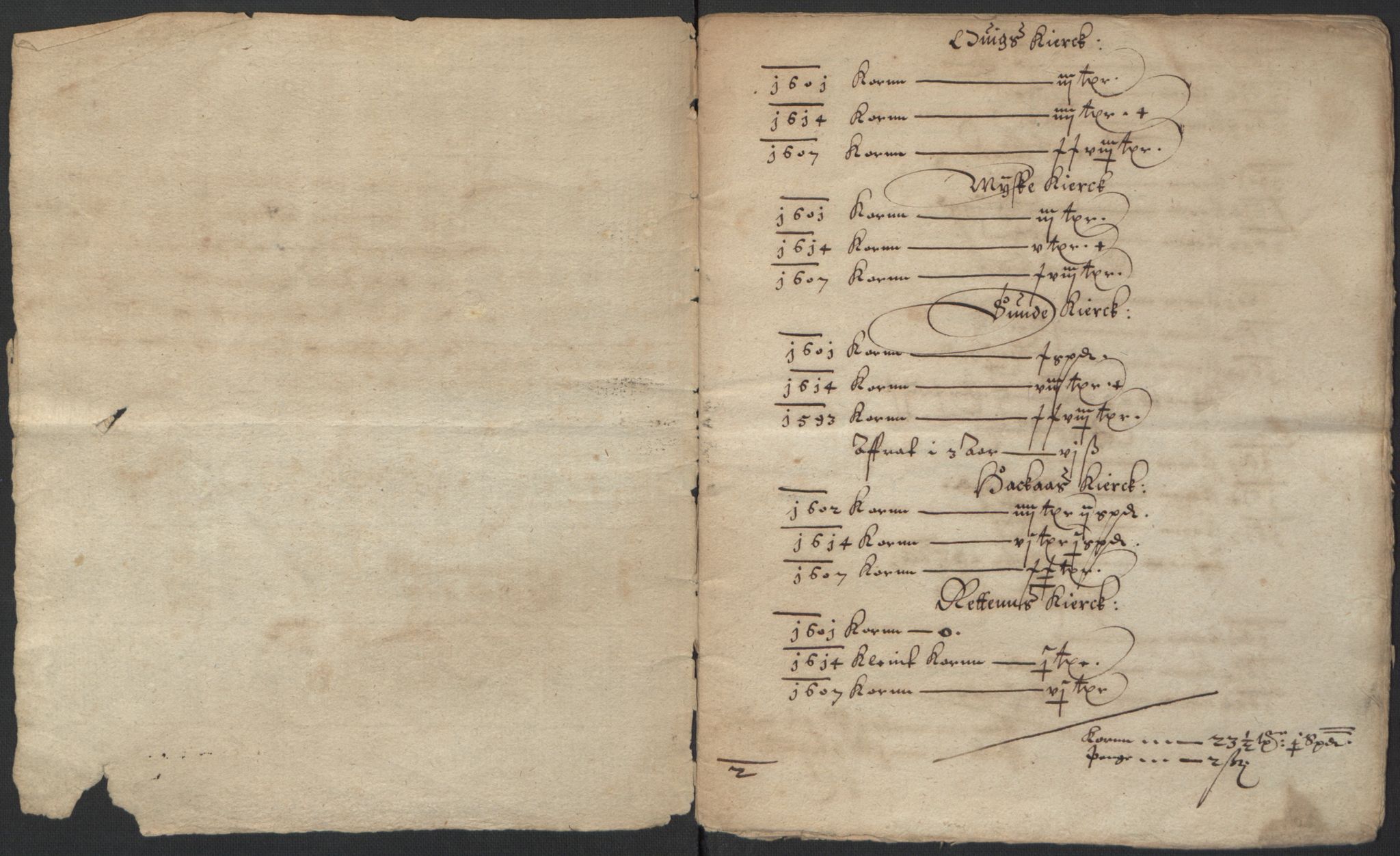 Stattholderembetet 1572-1771, AV/RA-EA-2870/Ek/L0016/0001: Jordebøker til utlikning av rosstjeneste 1624-1626: / Kirke- og prestebolsinntekter i Trondheim bispedømme og Jemtland, 1625-1626, p. 139