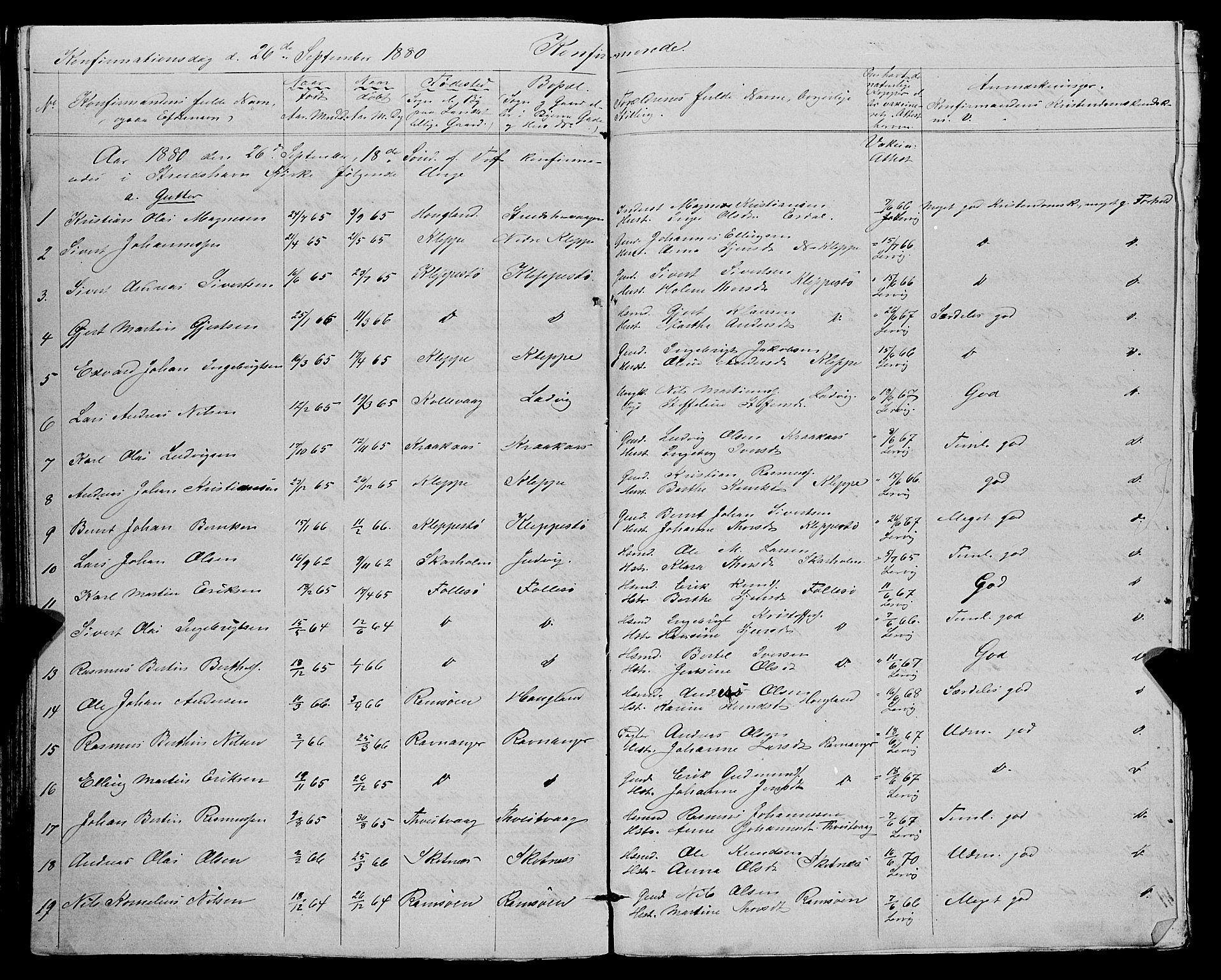 Askøy Sokneprestembete, AV/SAB-A-74101/H/Ha/Hab/Haba/L0006: Parish register (copy) no. A 6, 1861-1881