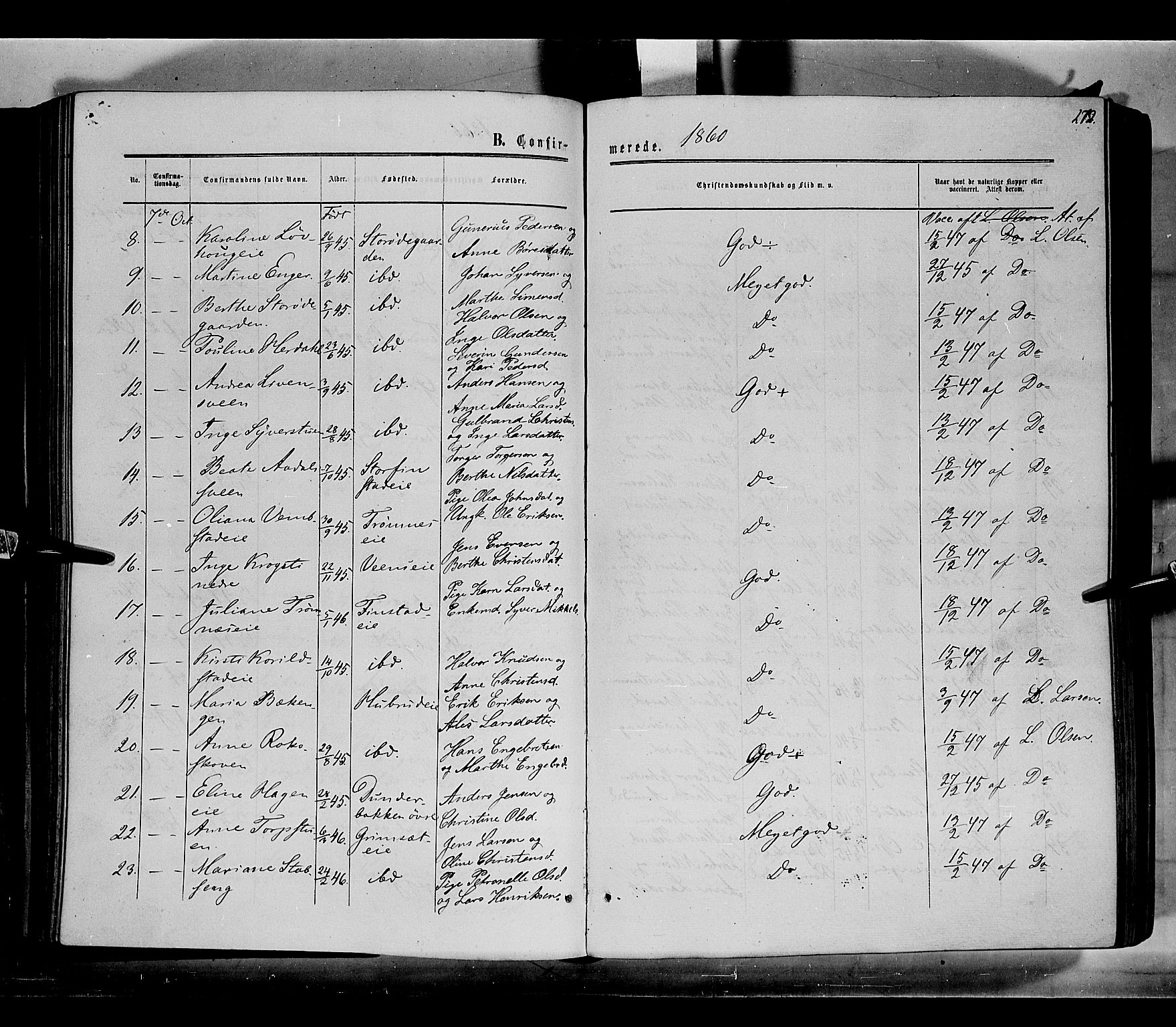 Løten prestekontor, AV/SAH-PREST-022/K/Ka/L0008: Parish register (official) no. 8, 1860-1877, p. 272