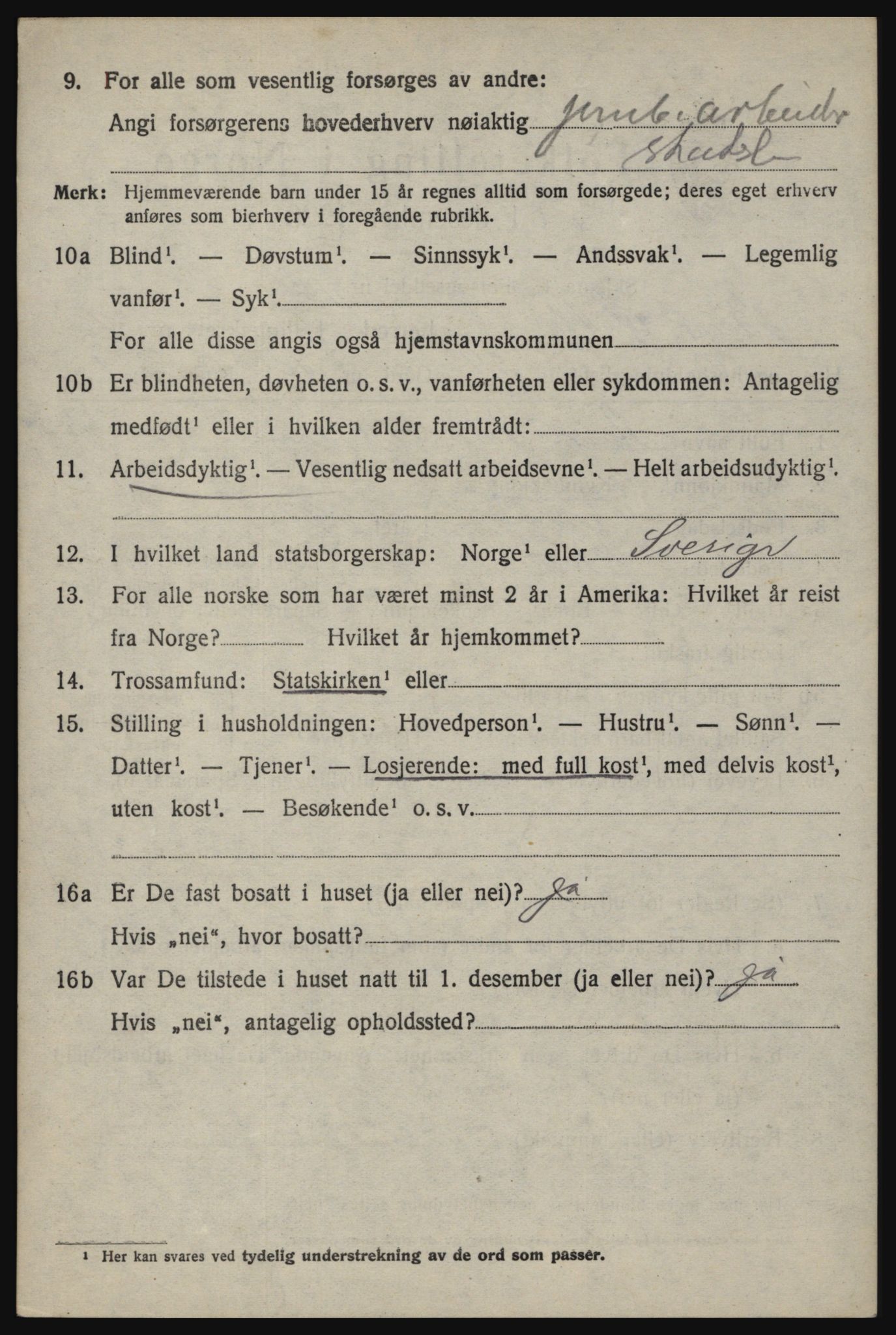 SAO, 1920 census for Berg, 1920, p. 2740