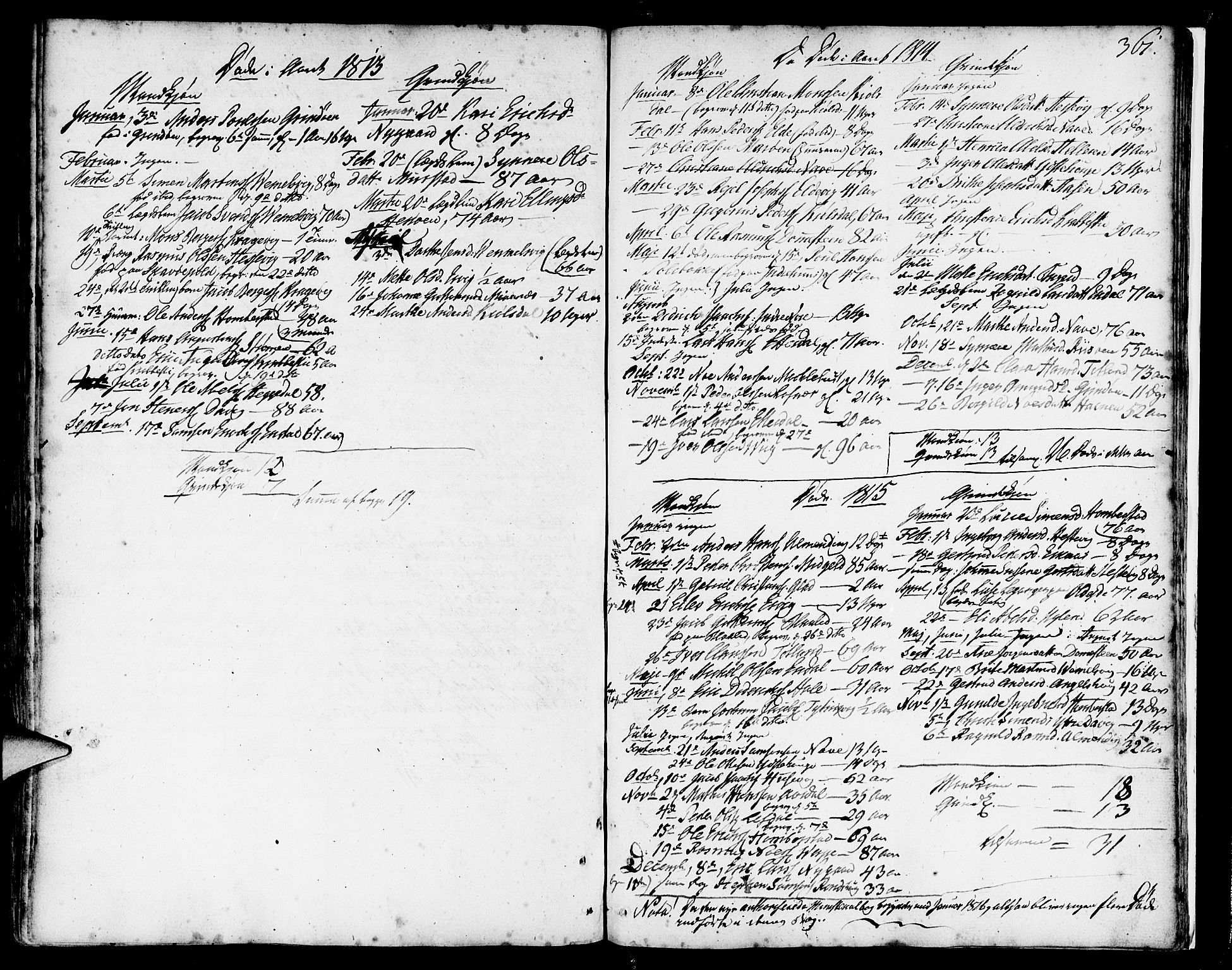 Davik sokneprestembete, AV/SAB-A-79701/H/Haa/Haaa/L0002: Parish register (official) no. A 2, 1742-1816, p. 361