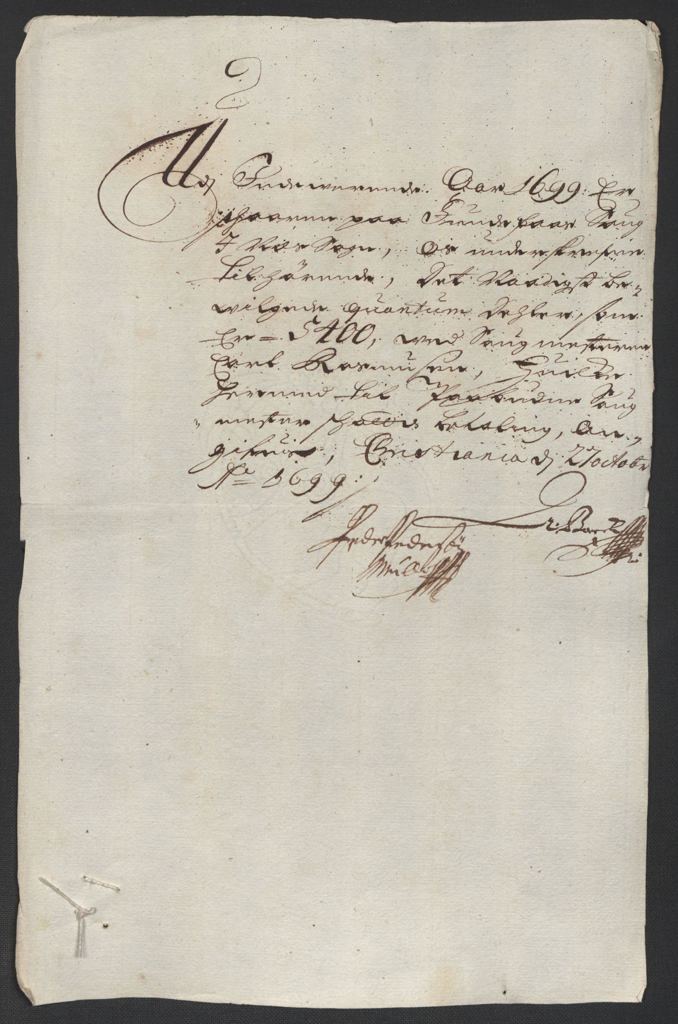 Rentekammeret inntil 1814, Reviderte regnskaper, Fogderegnskap, AV/RA-EA-4092/R12/L0711: Fogderegnskap Øvre Romerike, 1699, p. 265