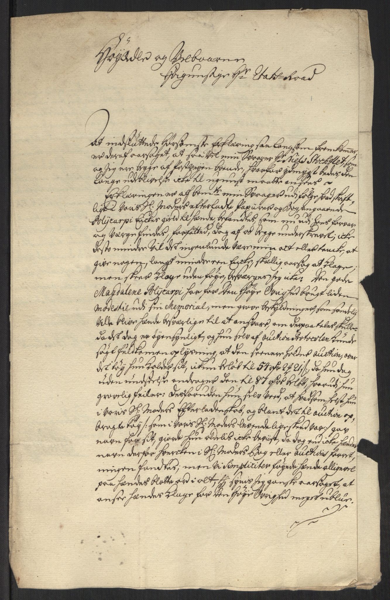 Stattholderembetet 1572-1771, AV/RA-EA-2870/Ef/L0107: Brev fra embetsmenn og andre, 1733-1734, p. 344