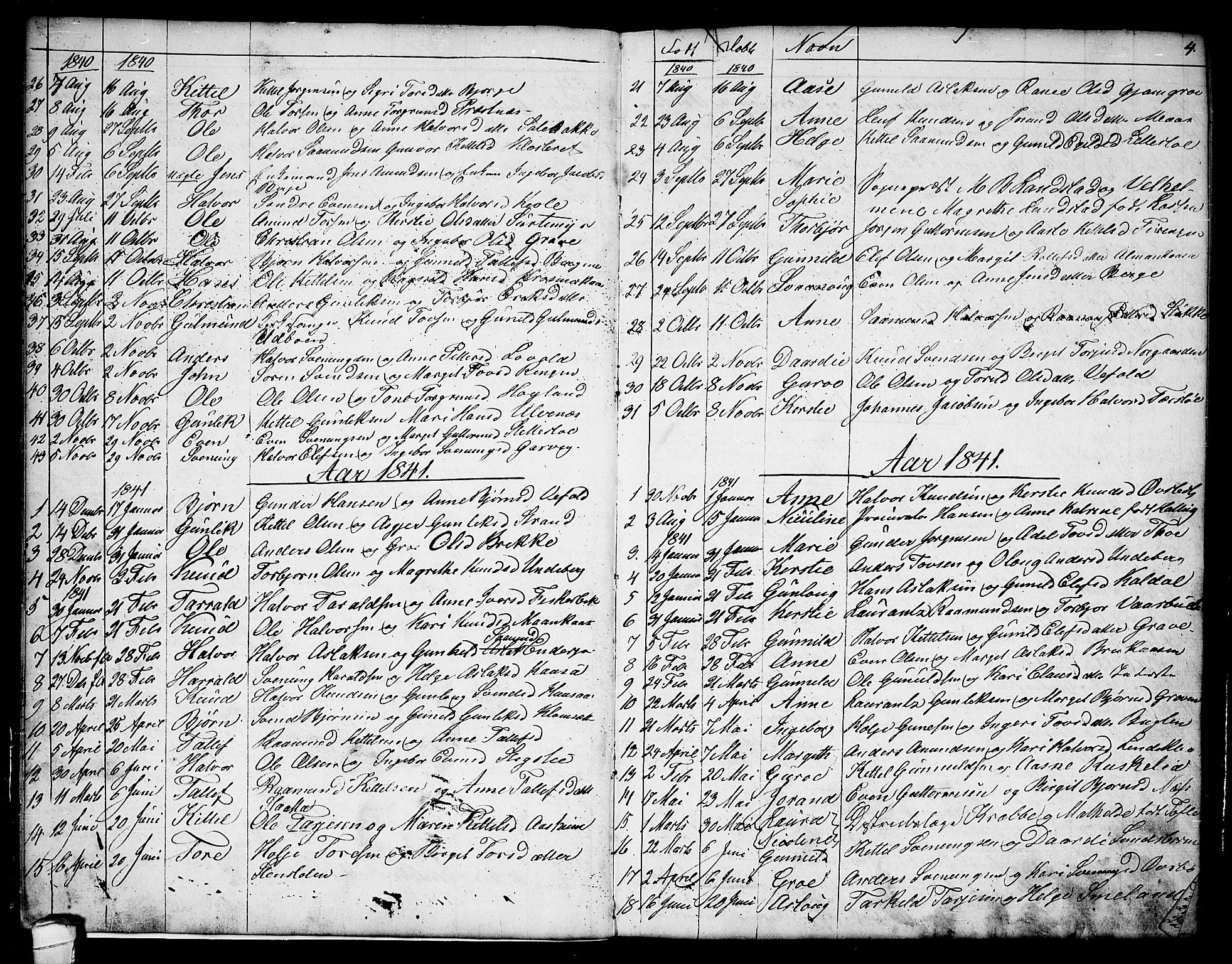 Seljord kirkebøker, SAKO/A-20/G/Ga/L0002: Parish register (copy) no. I 2, 1838-1866, p. 4