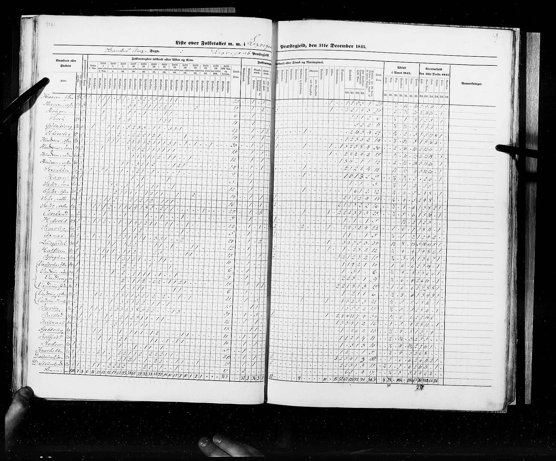 RA, Census 1845, vol. 9A: Nordre Trondhjems amt, 1845, p. 39