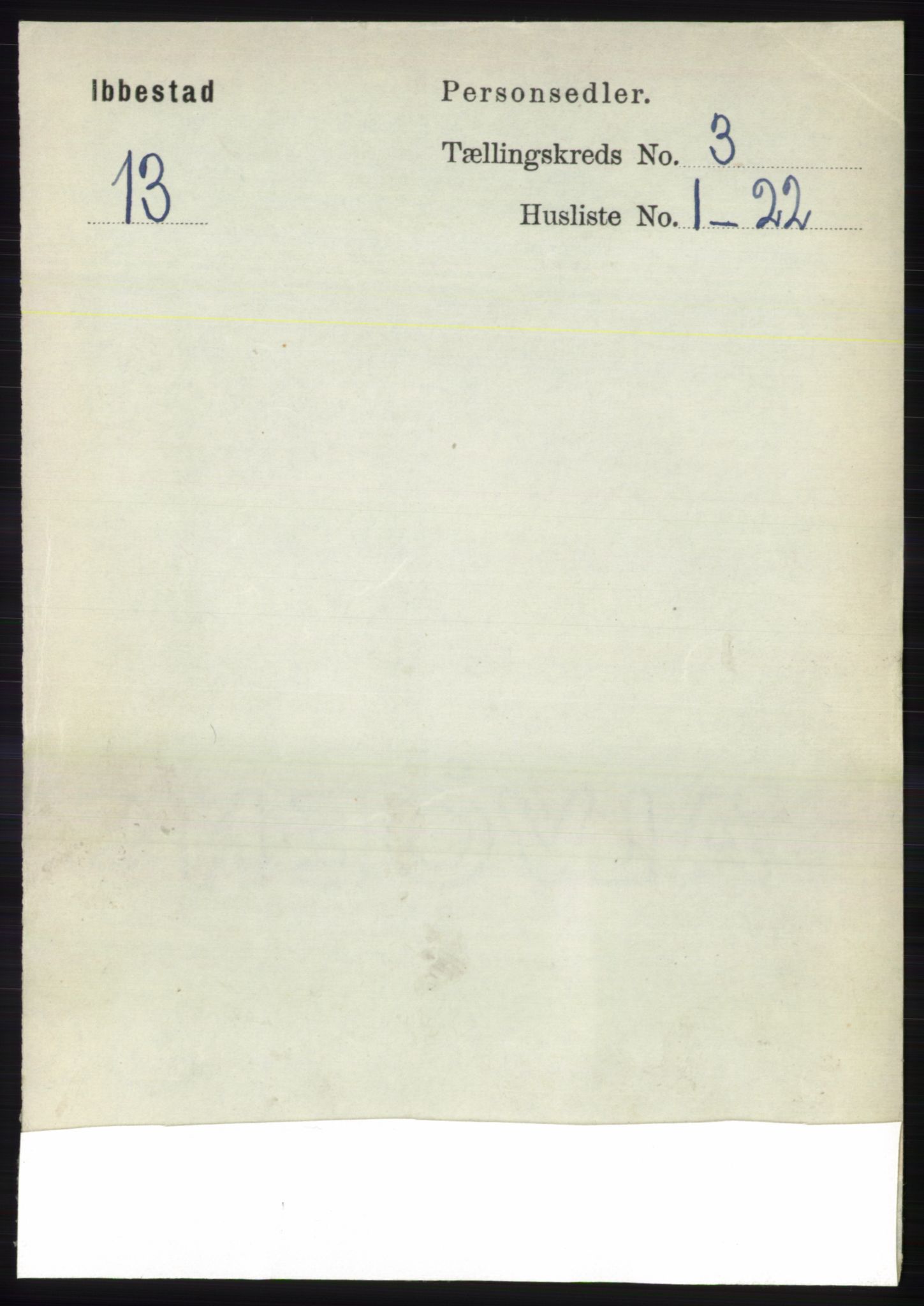 RA, 1891 census for 1917 Ibestad, 1891, p. 1715