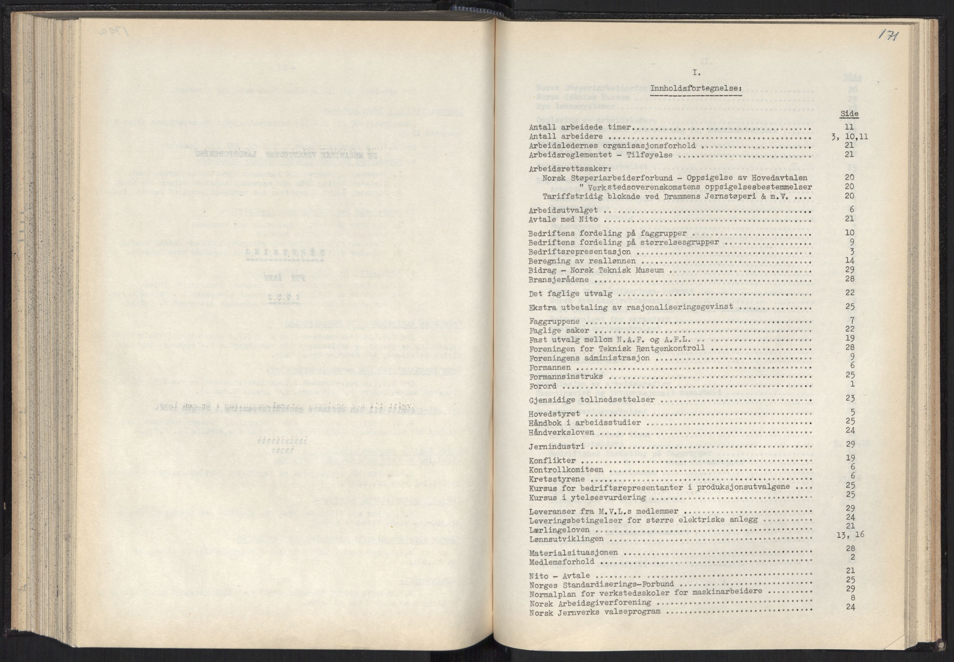 Teknologibedriftenes Landsforening TBL, AV/RA-PA-1700/A/Ad/L0007: Årsberetning med register, 1940-1951, p. 171