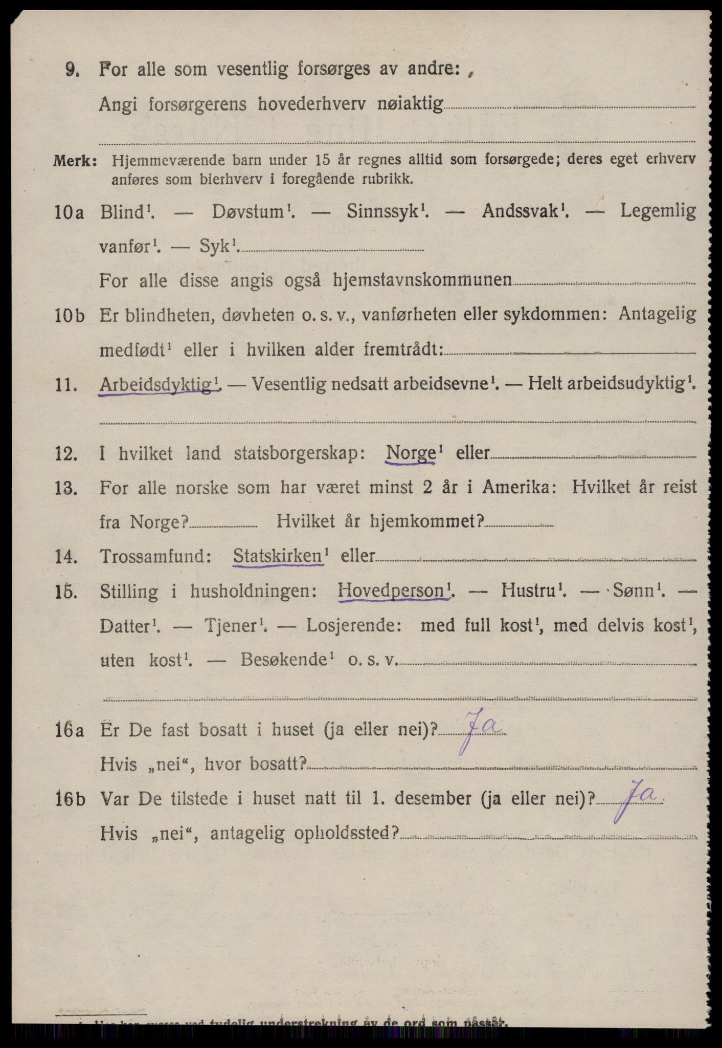 SAT, 1920 census for Norddal, 1920, p. 5592