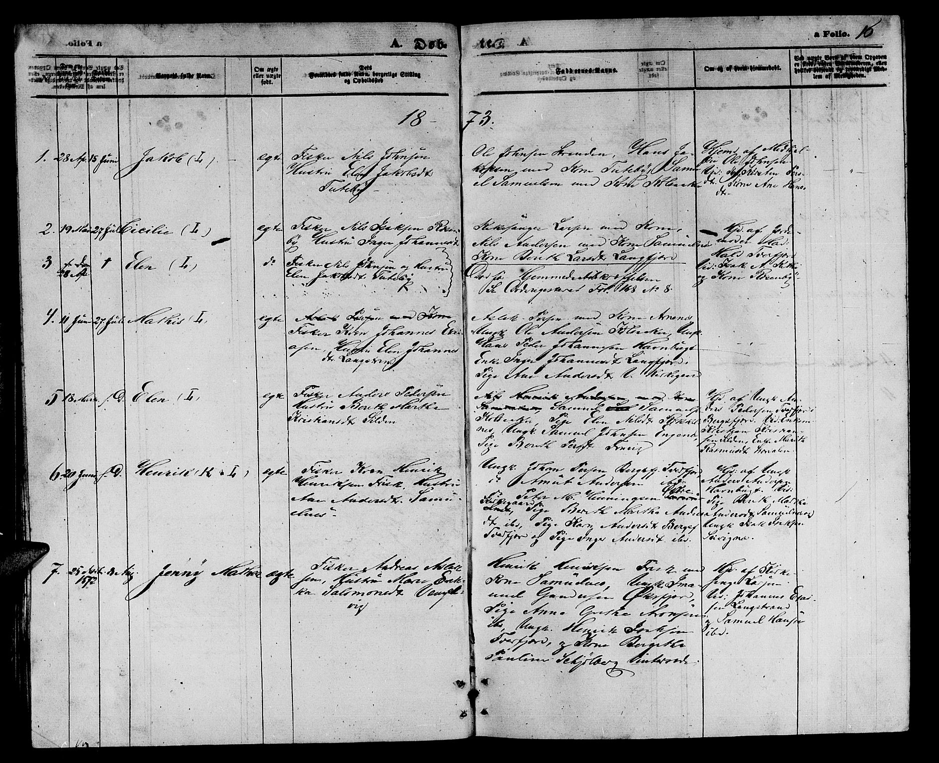 Loppa sokneprestkontor, SATØ/S-1339/H/Hb/L0004klokker: Parish register (copy) no. 4, 1864-1880, p. 16