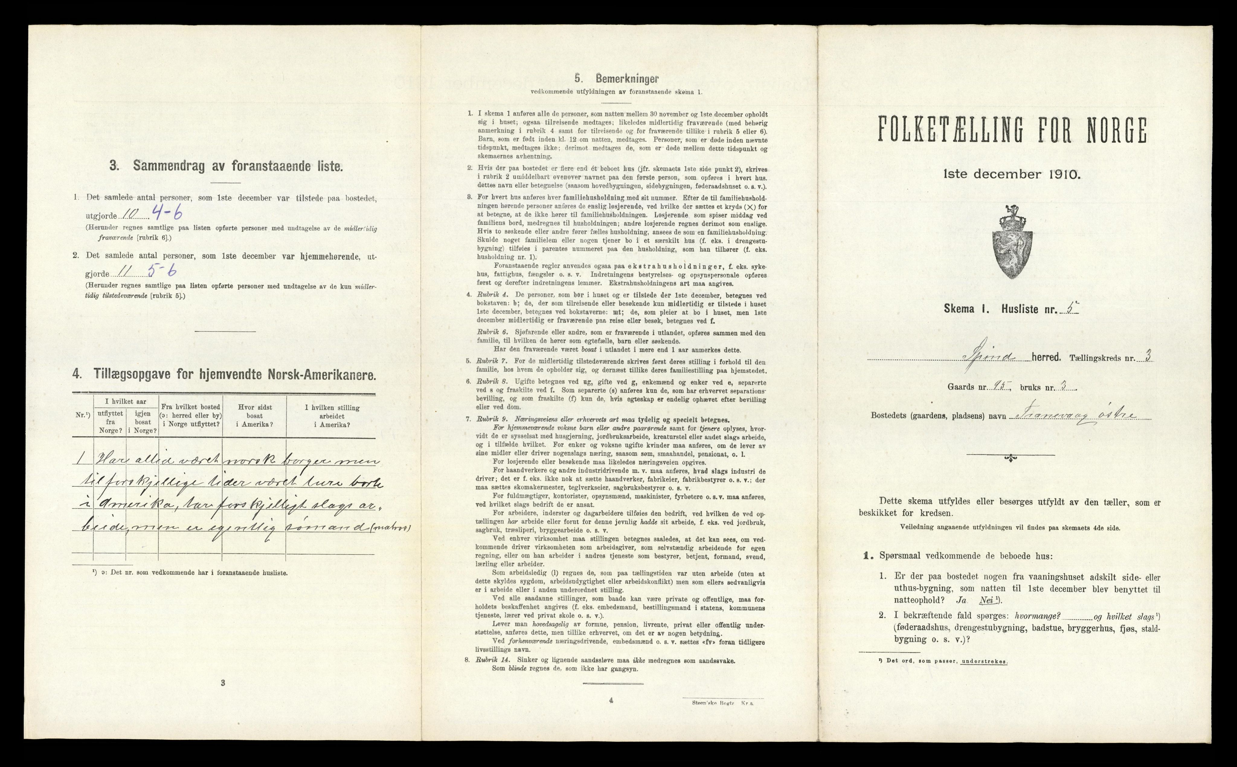 RA, 1910 census for Spind, 1910, p. 310
