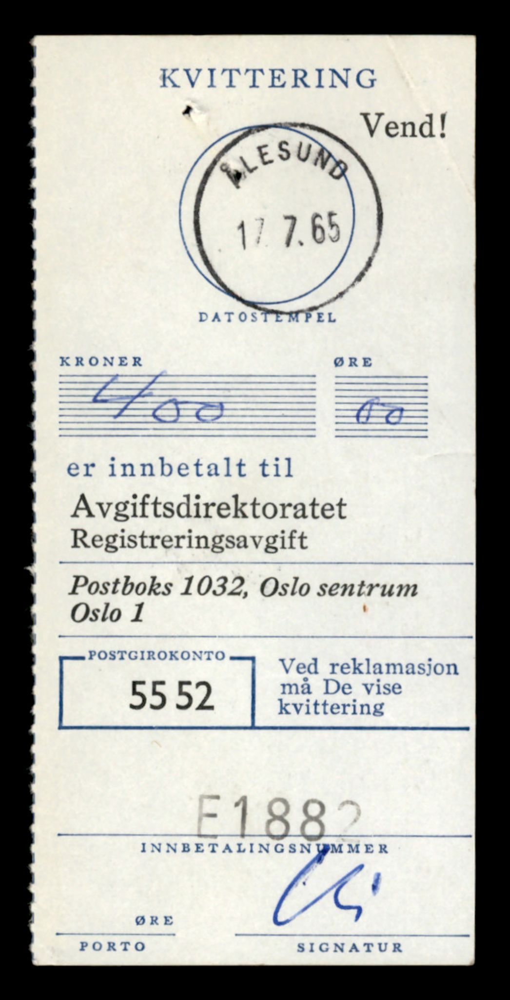Møre og Romsdal vegkontor - Ålesund trafikkstasjon, AV/SAT-A-4099/F/Fe/L0049: Registreringskort for kjøretøy T 14864 - T 18613, 1927-1998, p. 3237