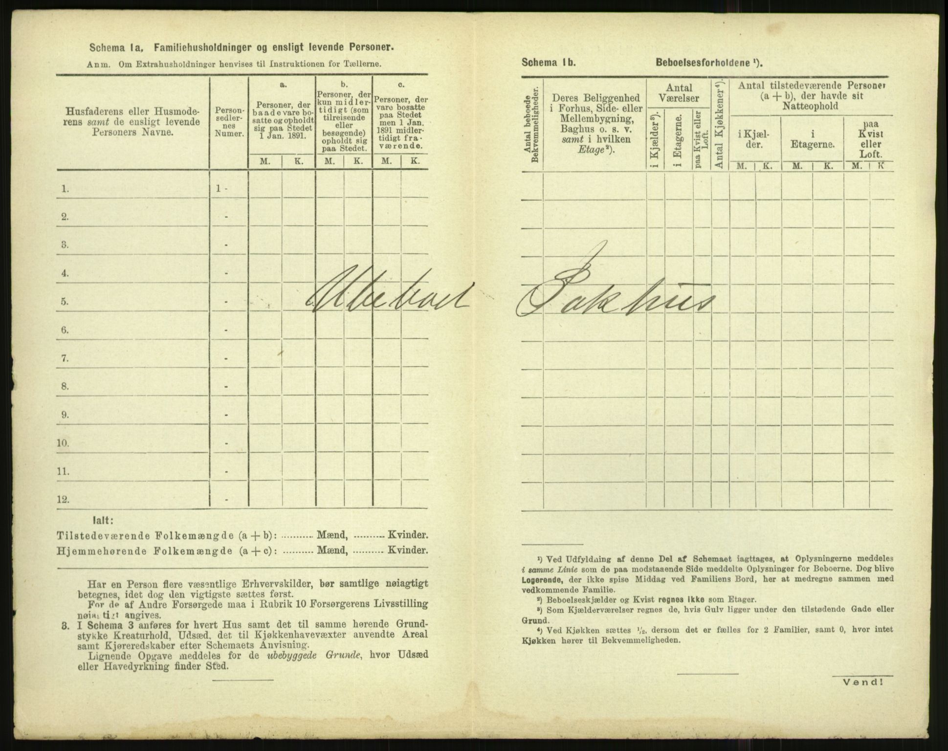 RA, 1891 census for 1003 Farsund, 1891, p. 123