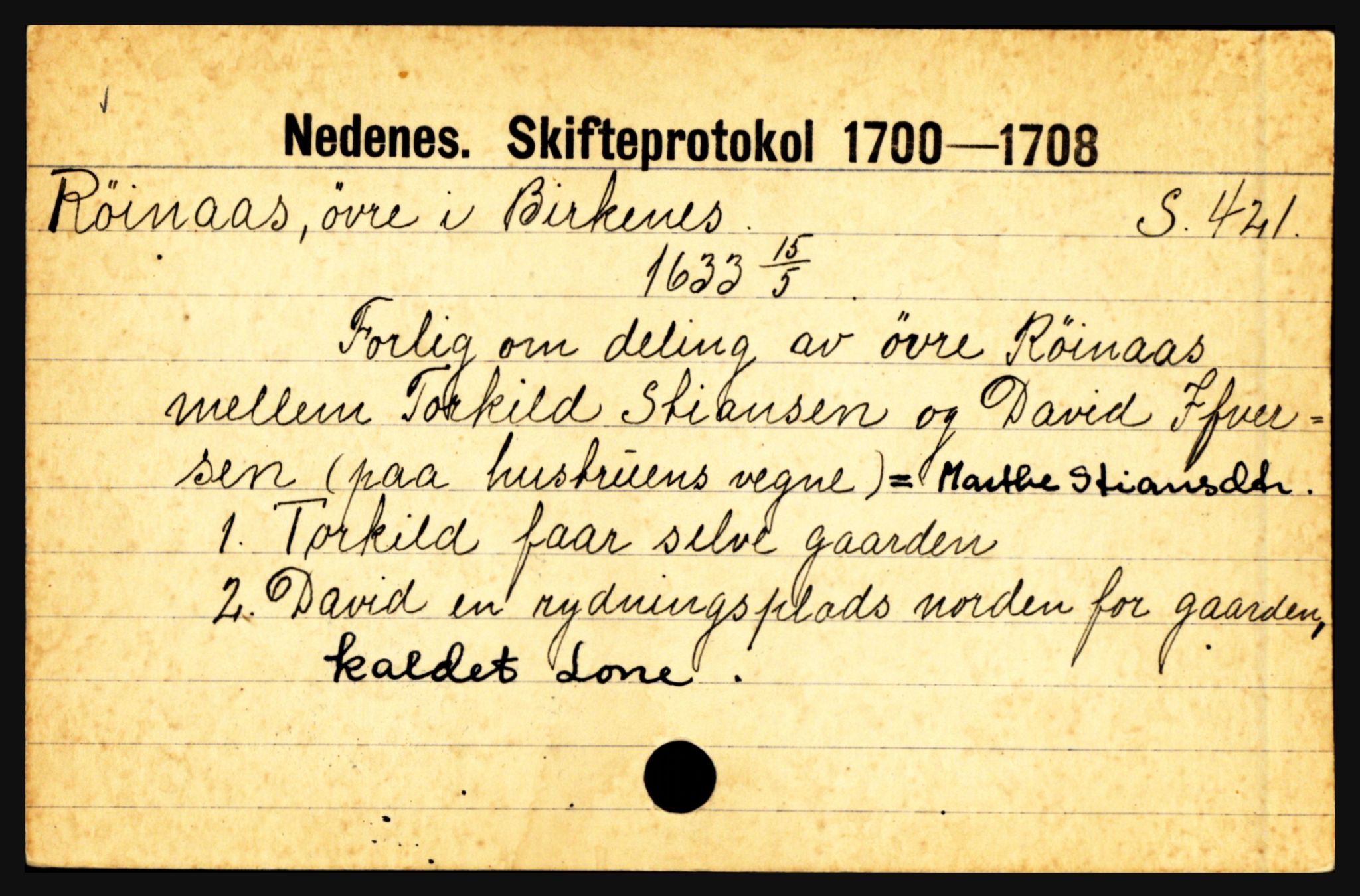 Nedenes sorenskriveri før 1824, AV/SAK-1221-0007/H, p. 24937