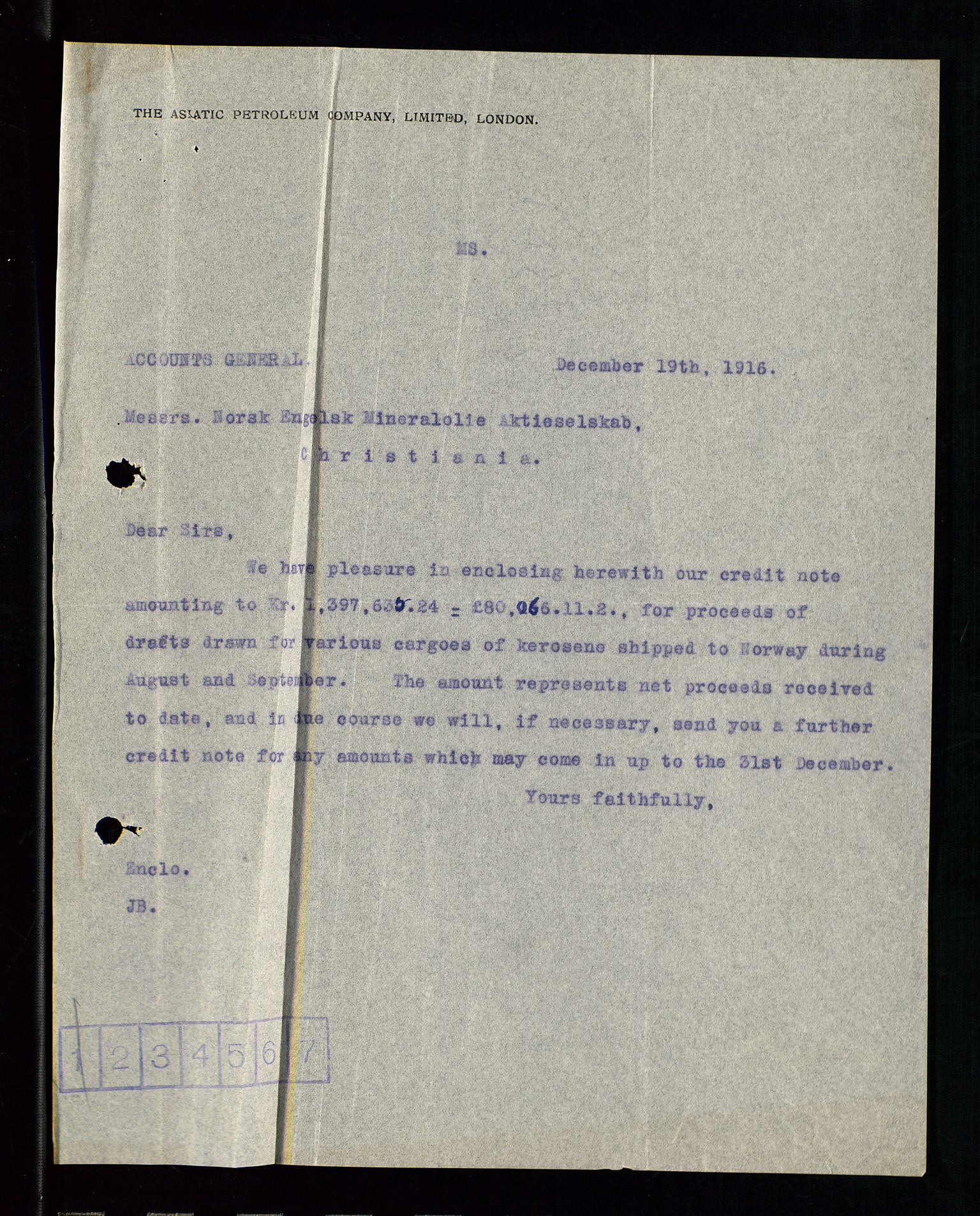 Pa 1521 - A/S Norske Shell, AV/SAST-A-101915/E/Ea/Eaa/L0001: Sjefskorrespondanse, 1917, p. 551