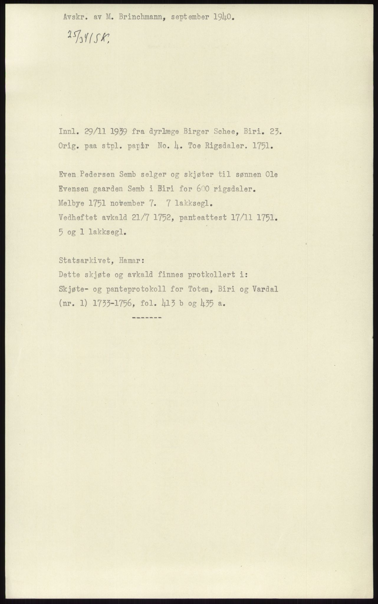 Samlinger til kildeutgivelse, Diplomavskriftsamlingen, RA/EA-4053/H/Ha, p. 3517