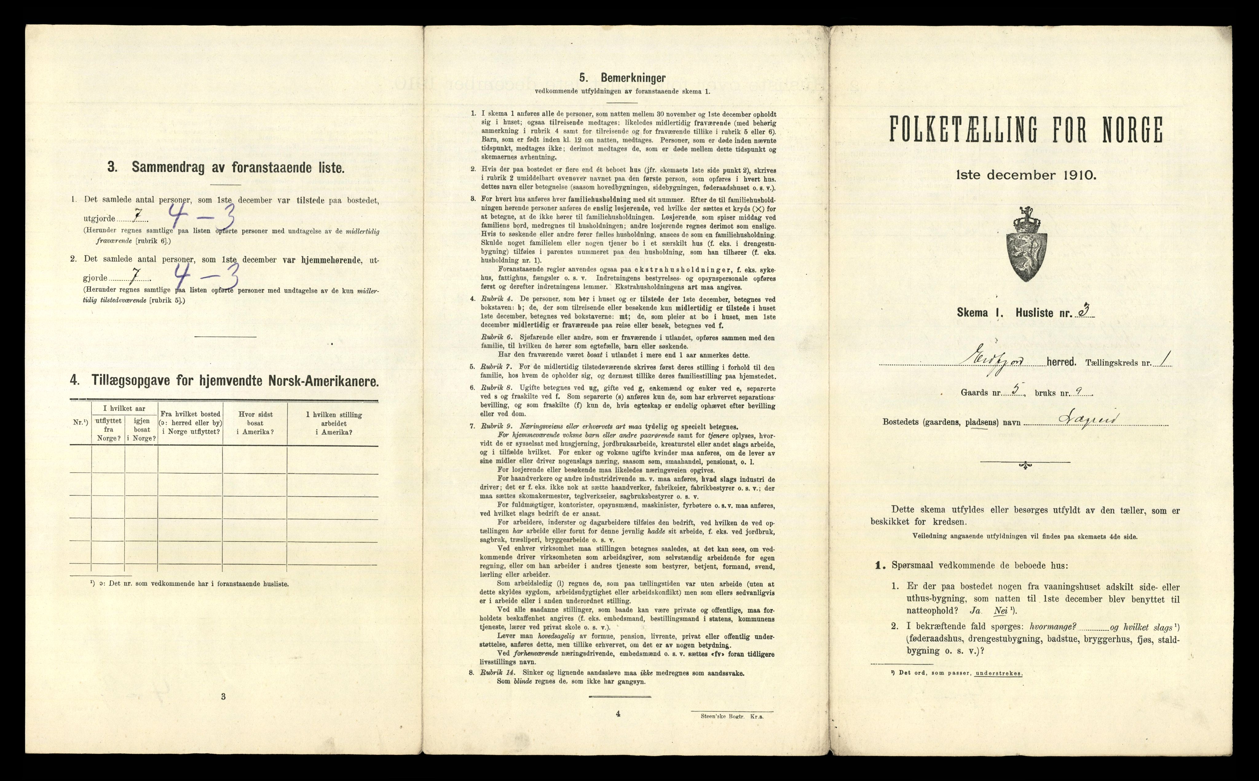 RA, 1910 census for Eidfjord, 1910, p. 27