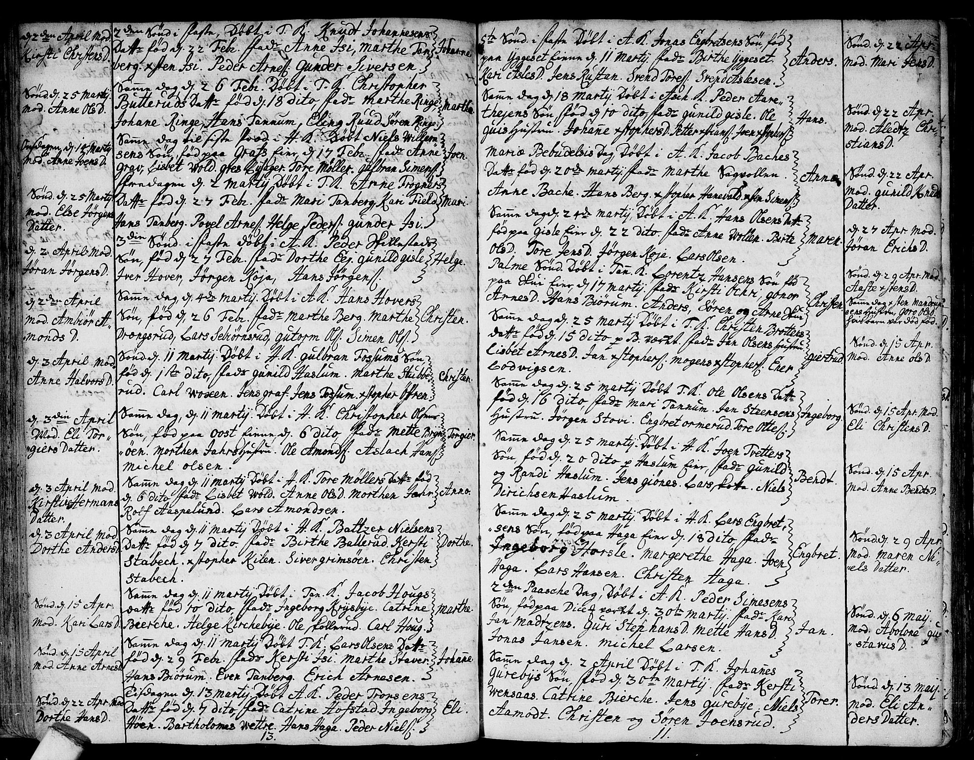 Asker prestekontor Kirkebøker, SAO/A-10256a/F/Fa/L0001: Parish register (official) no. I 1, 1726-1744, p. 42