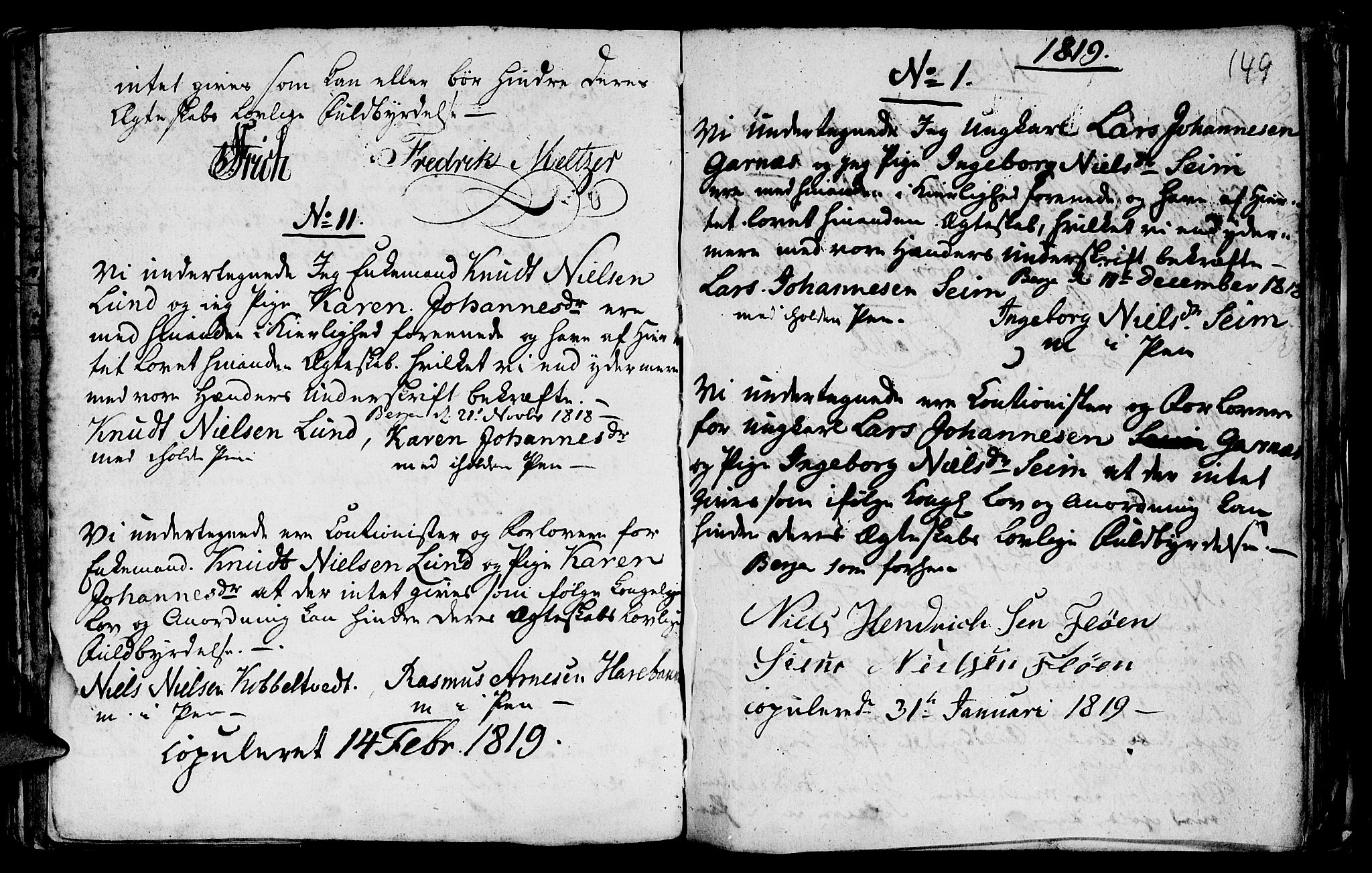 St. Jørgens hospital og Årstad sokneprestembete, AV/SAB-A-99934: Parish register (official) no. A 1, 1743-1823, p. 149