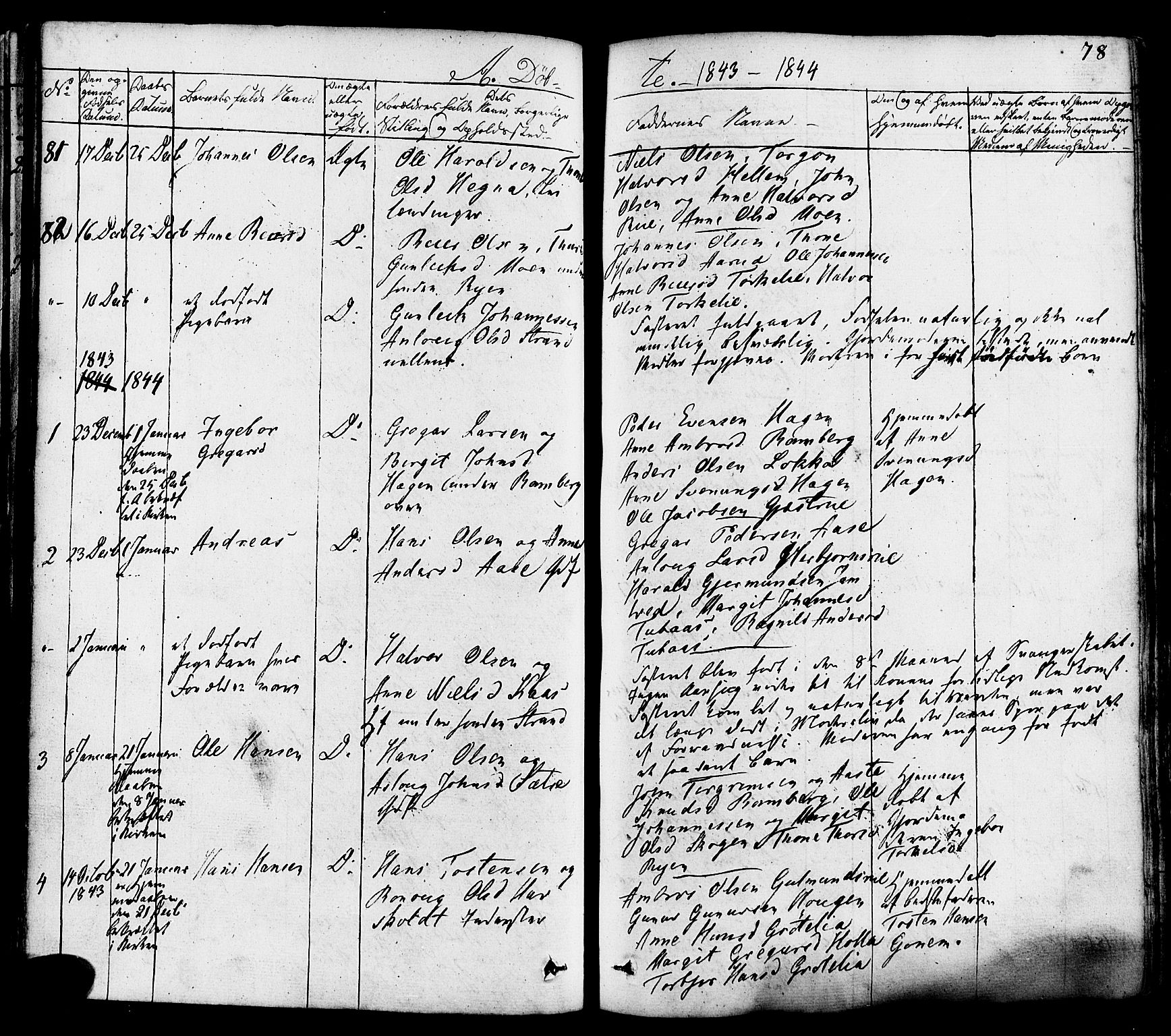 Heddal kirkebøker, AV/SAKO-A-268/F/Fa/L0006: Parish register (official) no. I 6, 1837-1854, p. 78