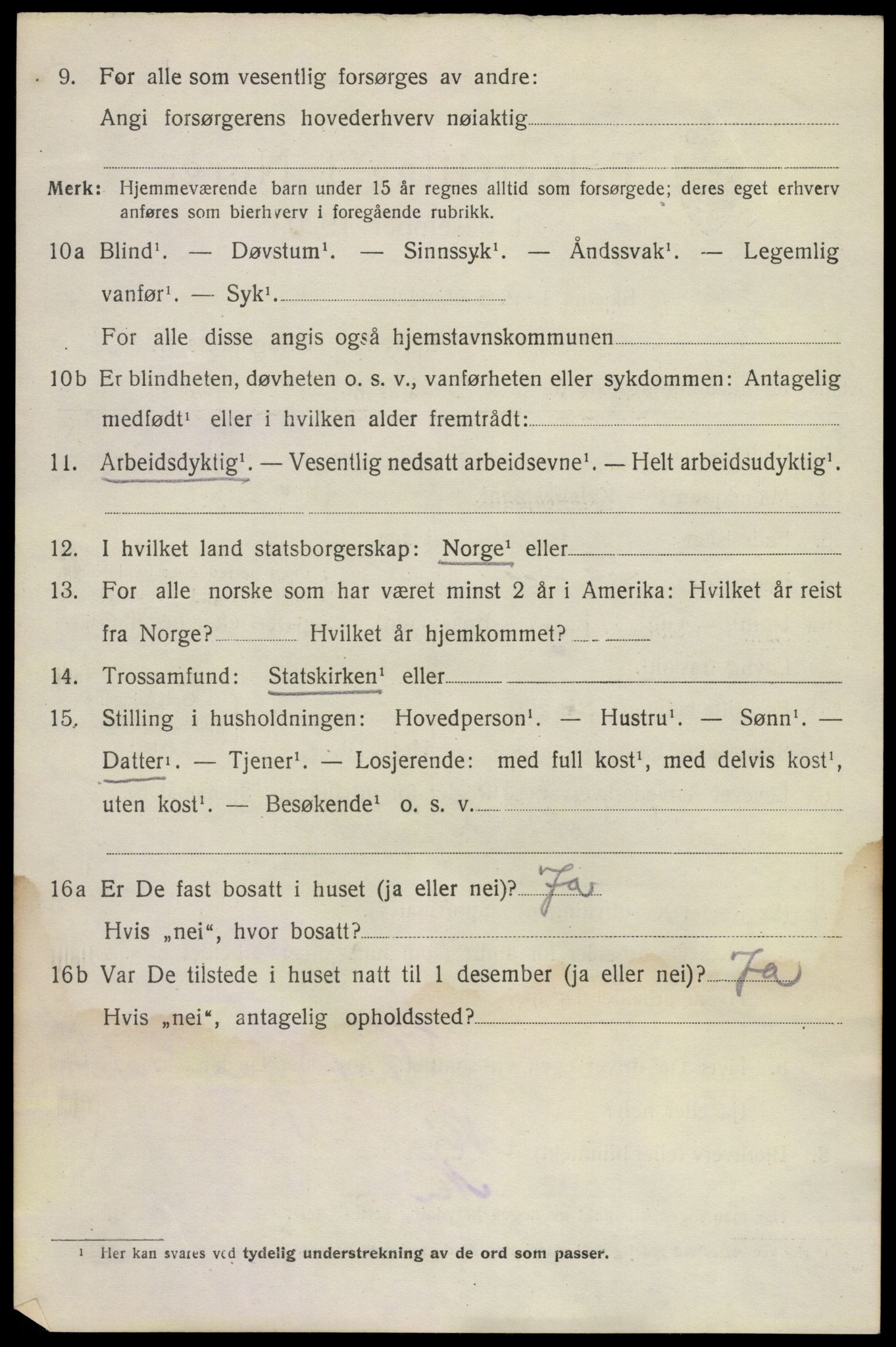 SAKO, 1920 census for Brunlanes, 1920, p. 7658