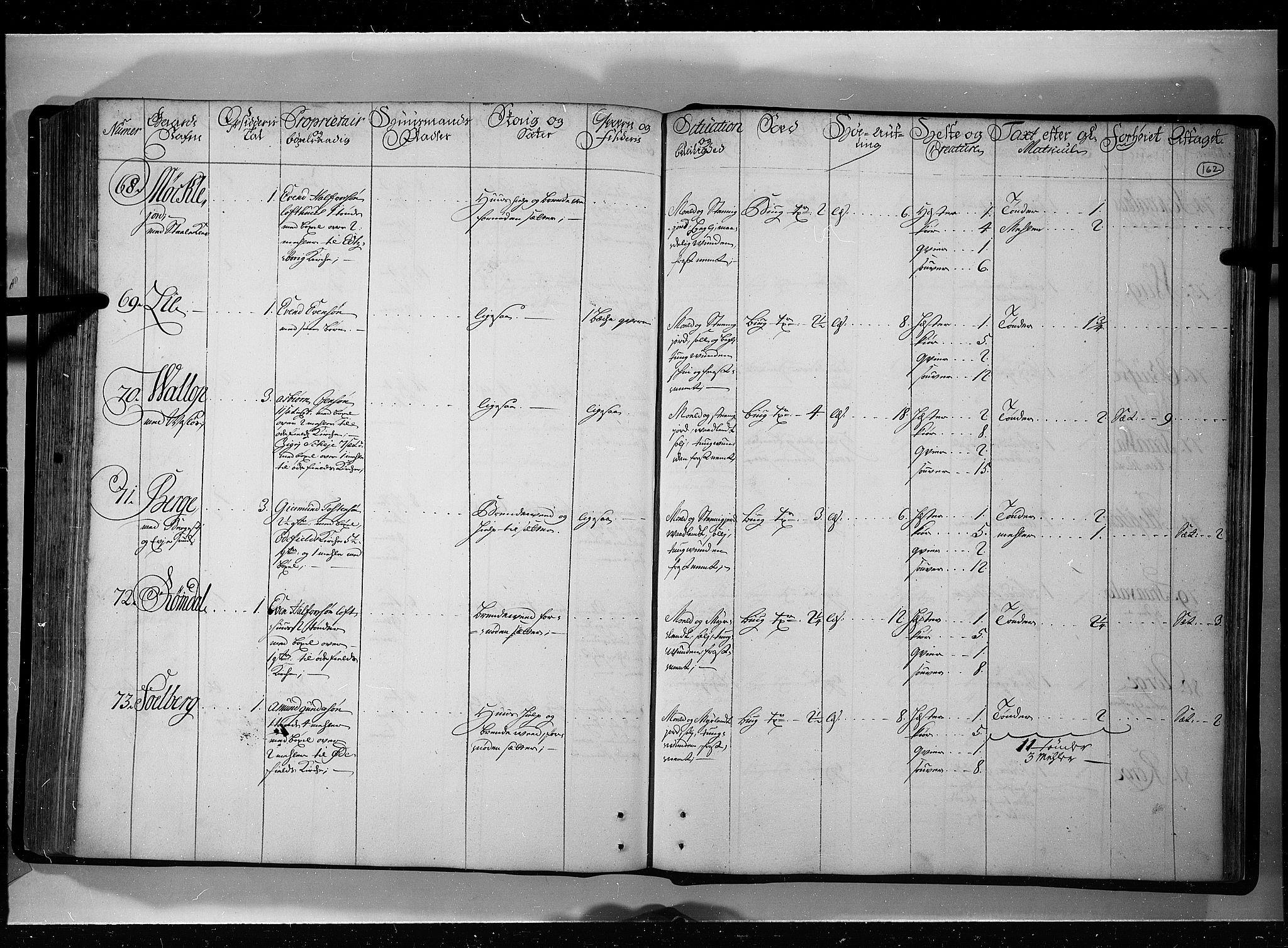 Rentekammeret inntil 1814, Realistisk ordnet avdeling, AV/RA-EA-4070/N/Nb/Nbf/L0121: Øvre og Nedre Telemark eksaminasjonsprotokoll, 1723, p. 161b-162a