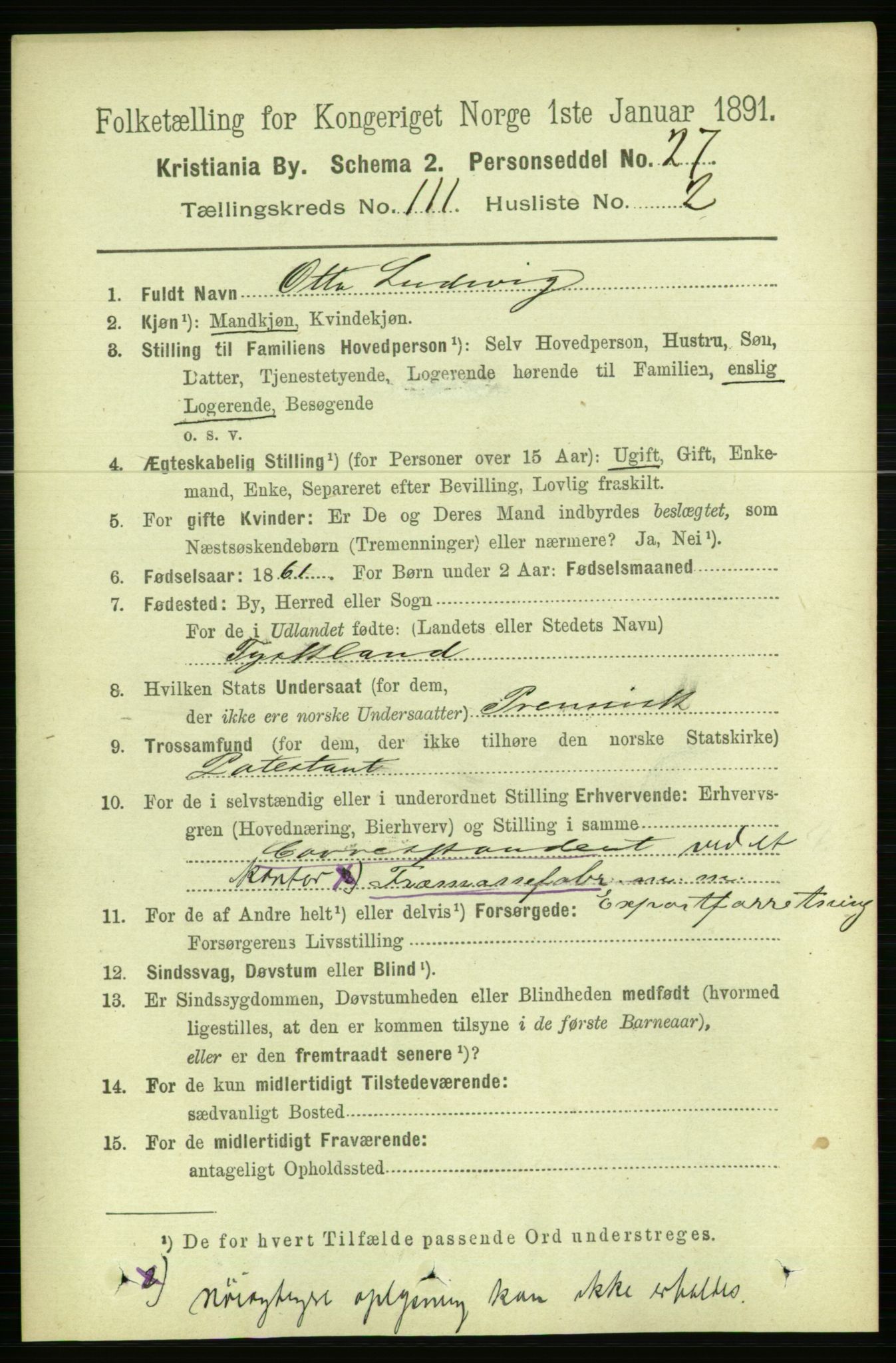 RA, 1891 census for 0301 Kristiania, 1891, p. 57951