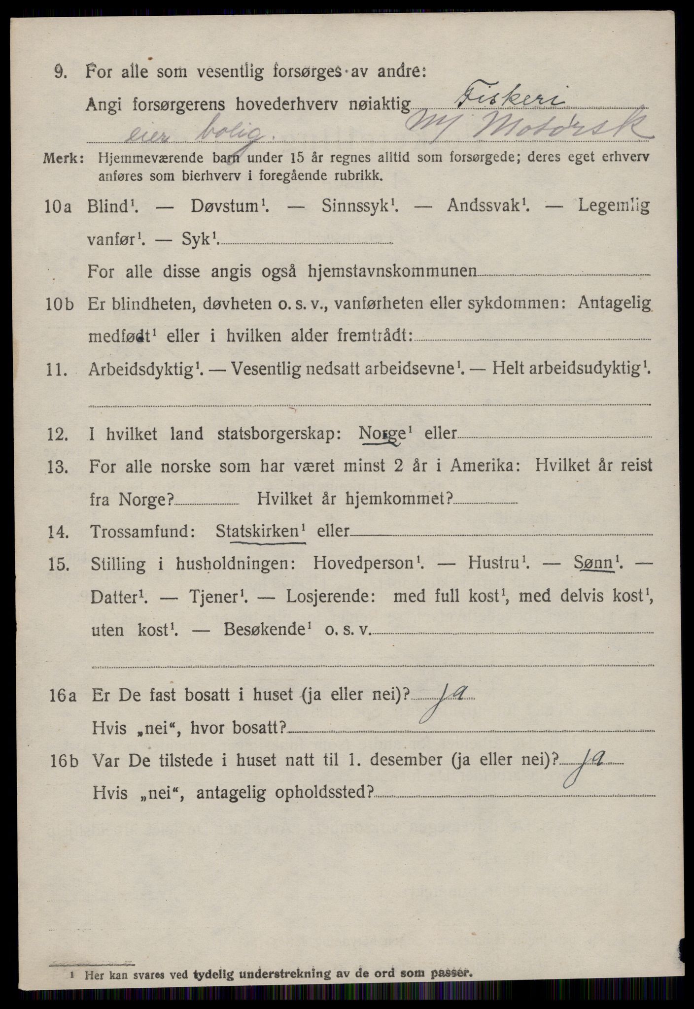 SAT, 1920 census for Giske, 1920, p. 2617