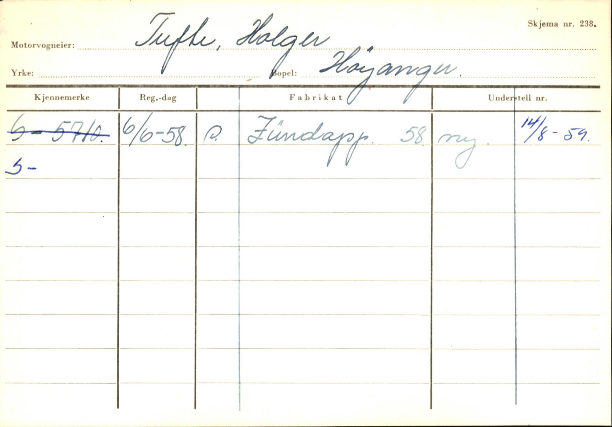 Statens vegvesen, Sogn og Fjordane vegkontor, SAB/A-5301/4/F/L0131: Eigarregister Høyanger P-Å. Stryn S-Å, 1945-1975, p. 668