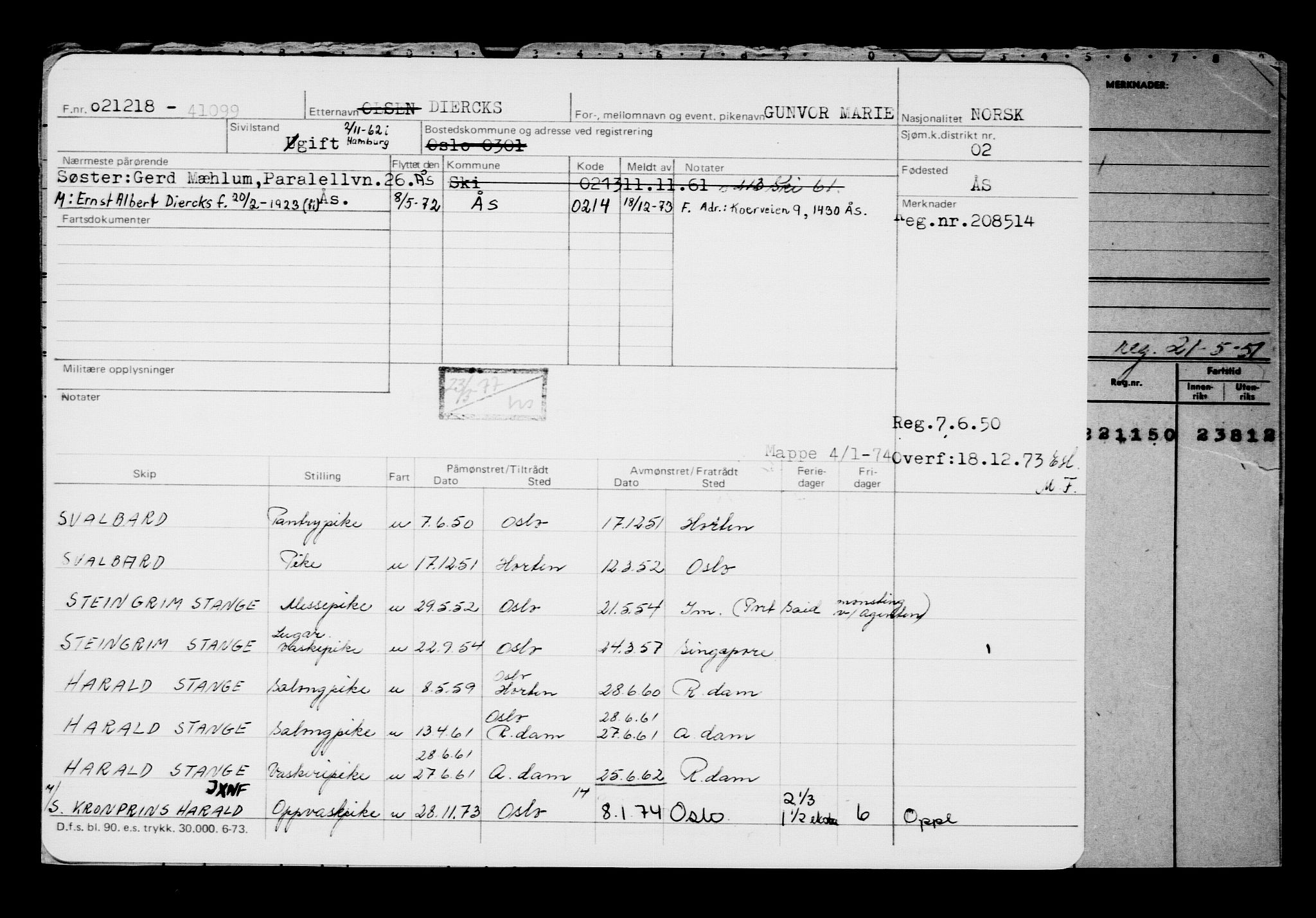 Direktoratet for sjømenn, RA/S-3545/G/Gb/L0164: Hovedkort, 1918, p. 421