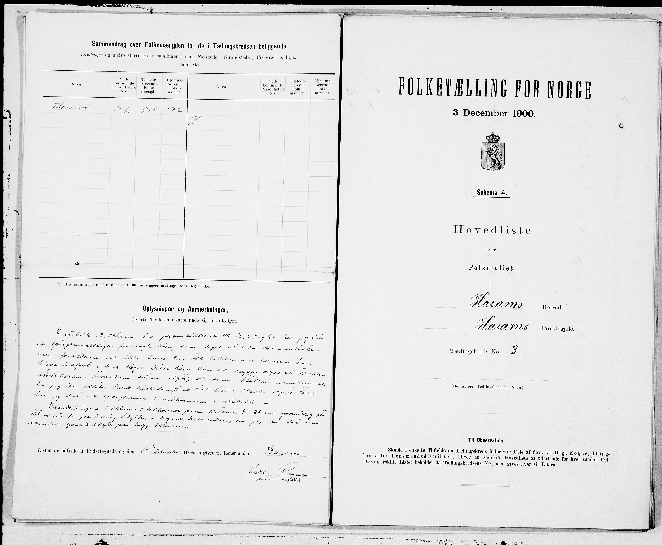 SAT, 1900 census for Haram, 1900, p. 6