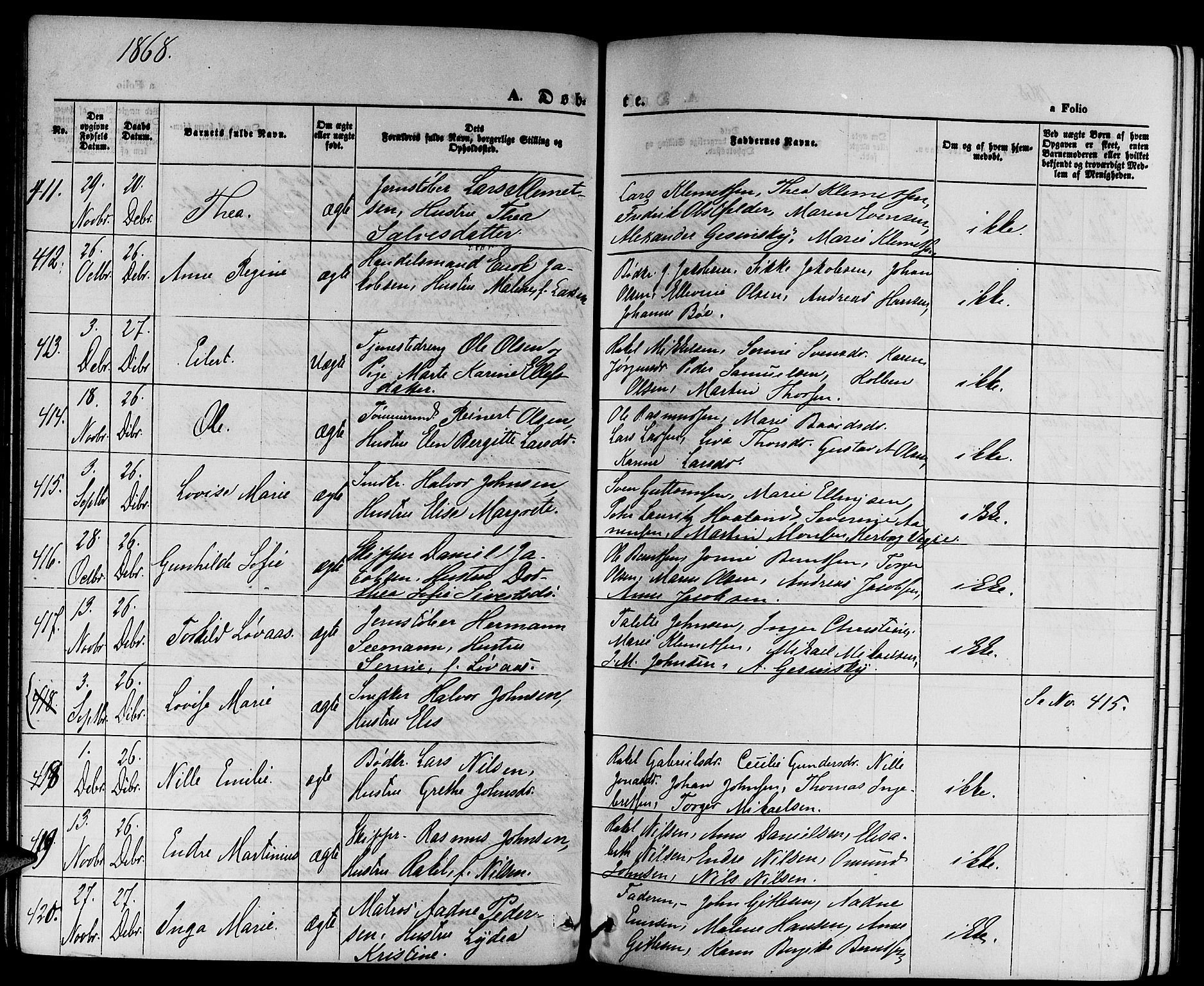 St. Petri sokneprestkontor, AV/SAST-A-101813/001/30/30BB/L0001: Parish register (copy) no. B 1, 1865-1878