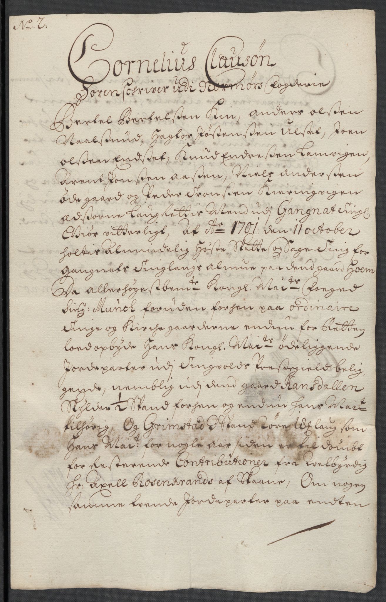 Rentekammeret inntil 1814, Reviderte regnskaper, Fogderegnskap, AV/RA-EA-4092/R56/L3739: Fogderegnskap Nordmøre, 1700-1702, p. 292