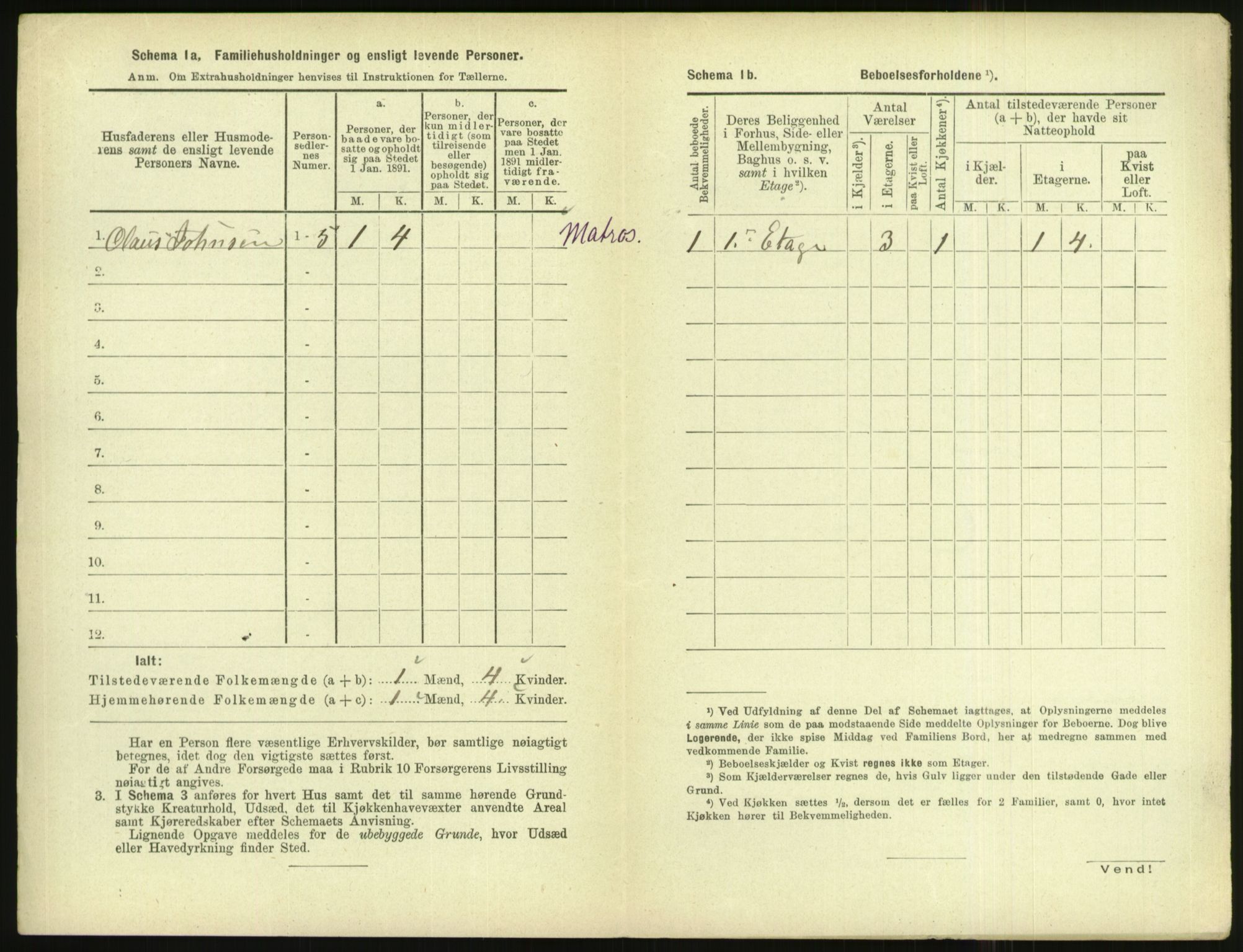 RA, 1891 census for 1004 Flekkefjord, 1891, p. 349