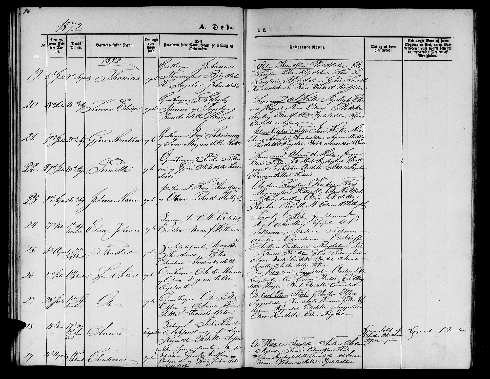 Ministerialprotokoller, klokkerbøker og fødselsregistre - Møre og Romsdal, AV/SAT-A-1454/517/L0229: Parish register (copy) no. 517C02, 1864-1879, p. 26