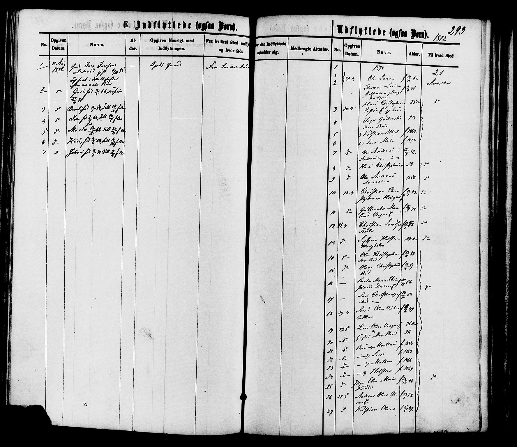Nordre Land prestekontor, SAH/PREST-124/H/Ha/Haa/L0002: Parish register (official) no. 2, 1872-1881, p. 293
